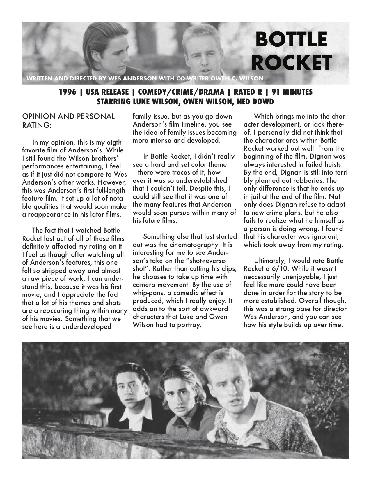 Bottle Rocket  pg. 1