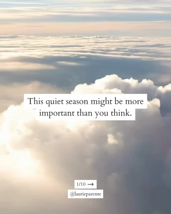 There is so much happening in the quiet. 

In the times where you feel like everything is stagnant, you are actually reorganizing on an energetic level. 

It can feel difficult to allow this phase to be. 

Comment or message me &ldquo;quiet&rdquo; if