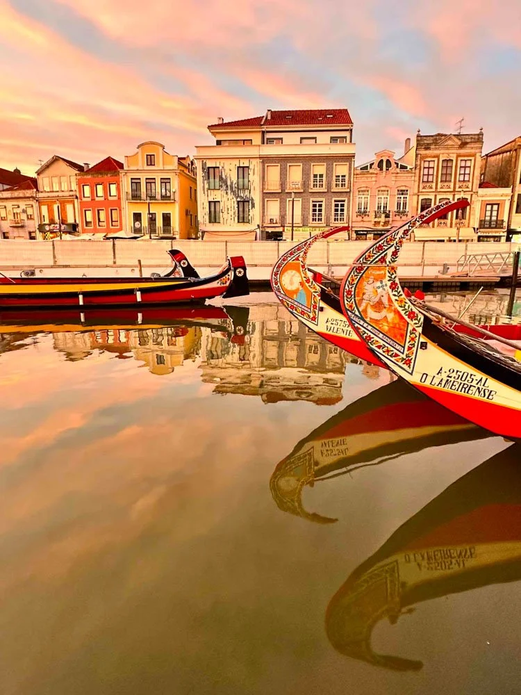 Canales y paisaje urbano de Aveiro