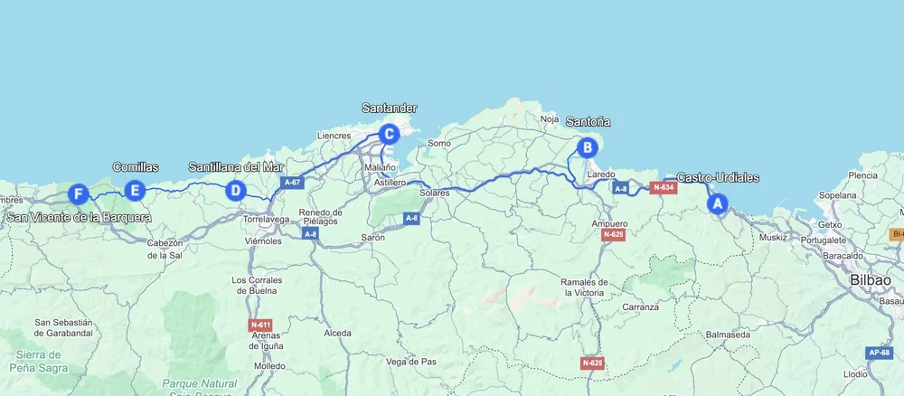 Itinerario por el Norte de España por ALMA de VIAJE. Con Mapas! Donde ...