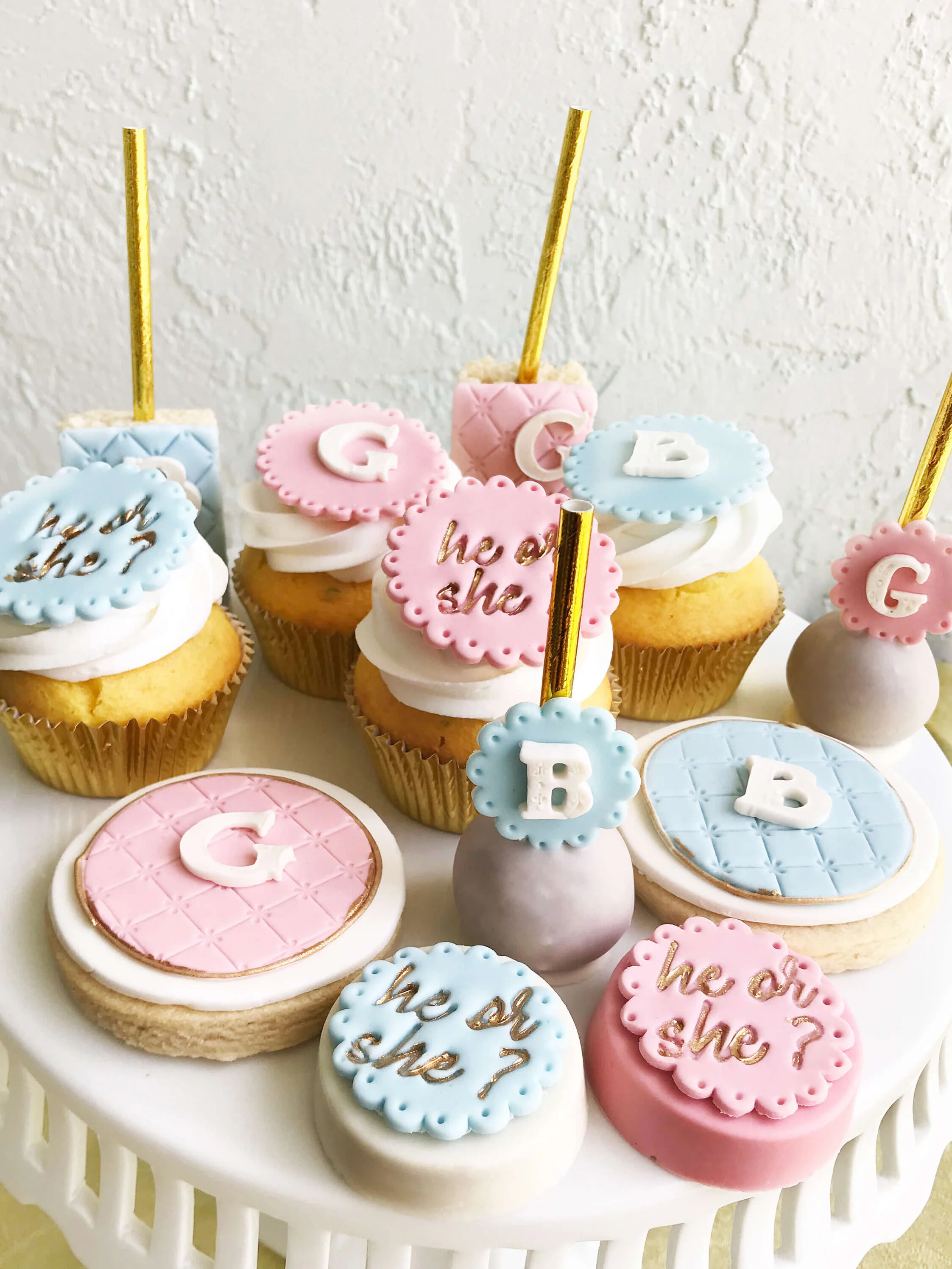 Galletas revelación género bebé