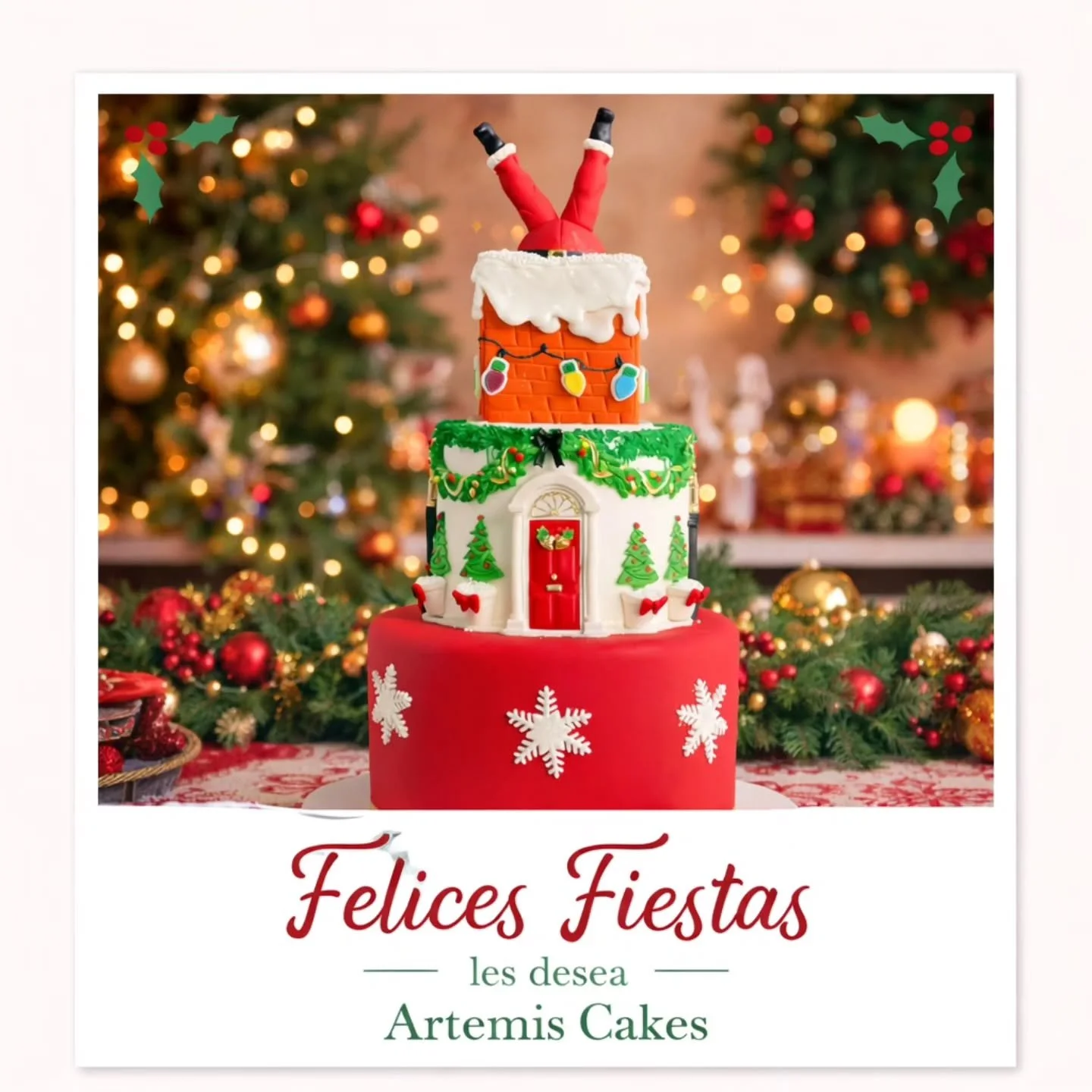 Esta Navidad celebramos los peque&ntilde;os momentos que se vuelven inolvidables 🤍
En Artemis Cakes horneamos cada cake con recetas artesanales, ingredientes de calidad y mucho cari&ntilde;o, para que tu mesa navide&ntilde;a tenga ese toque especial