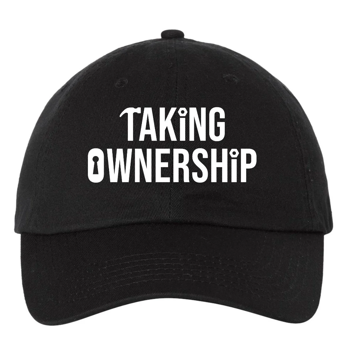 image of plain black baseball cap with TO PDX tshirt