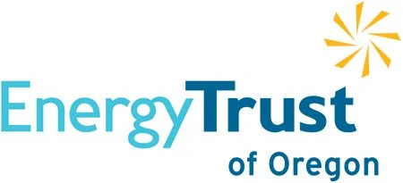 Energy Trust of Oregon logo with stylized sunburst symbol.