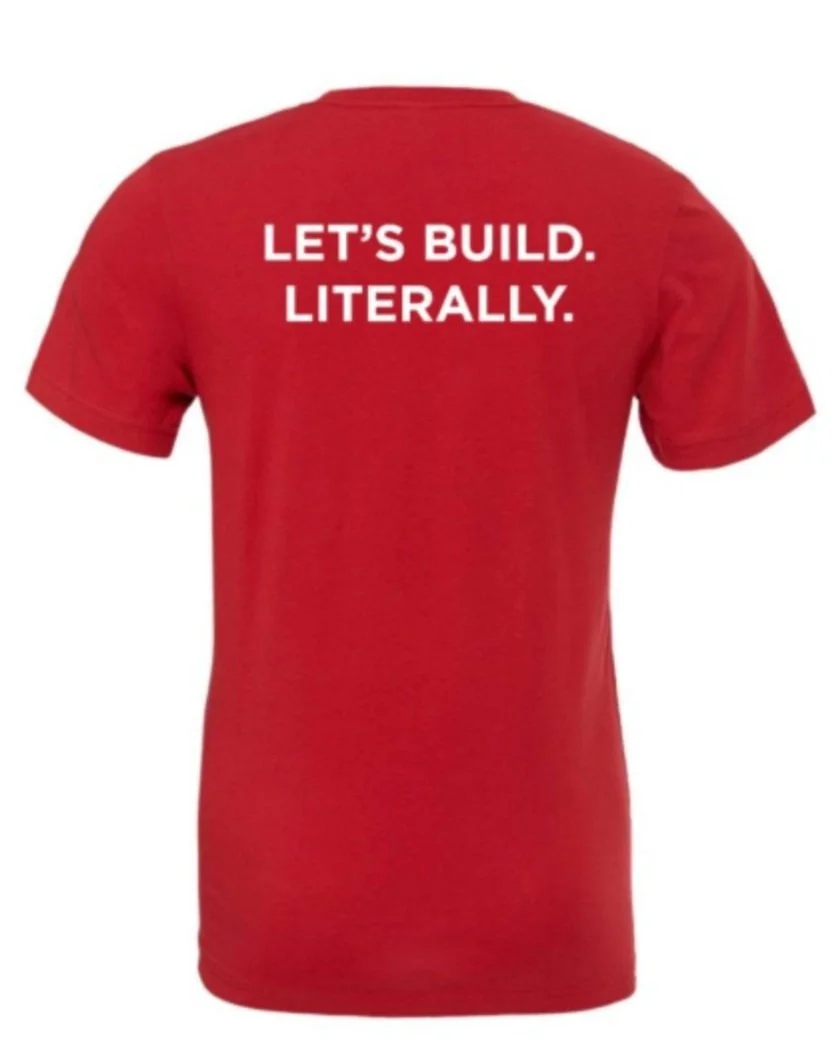 image of plain red shirt with TO PDX tshirt