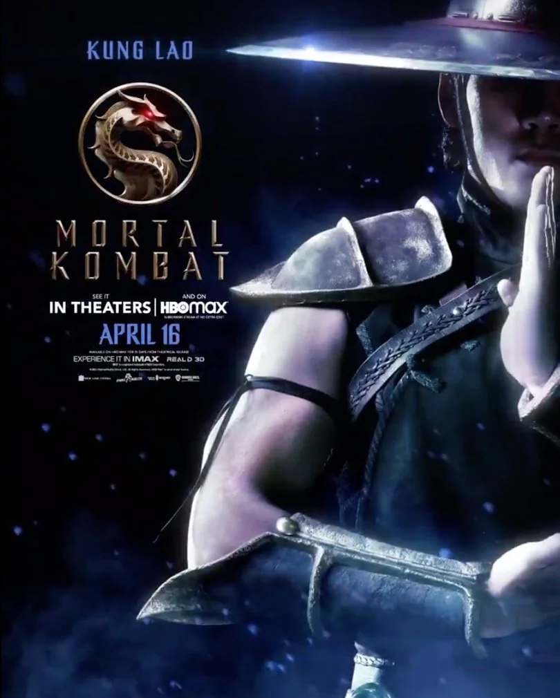 Mortal Kombat movie character poster Max Huang is Kung Lao.jpeg