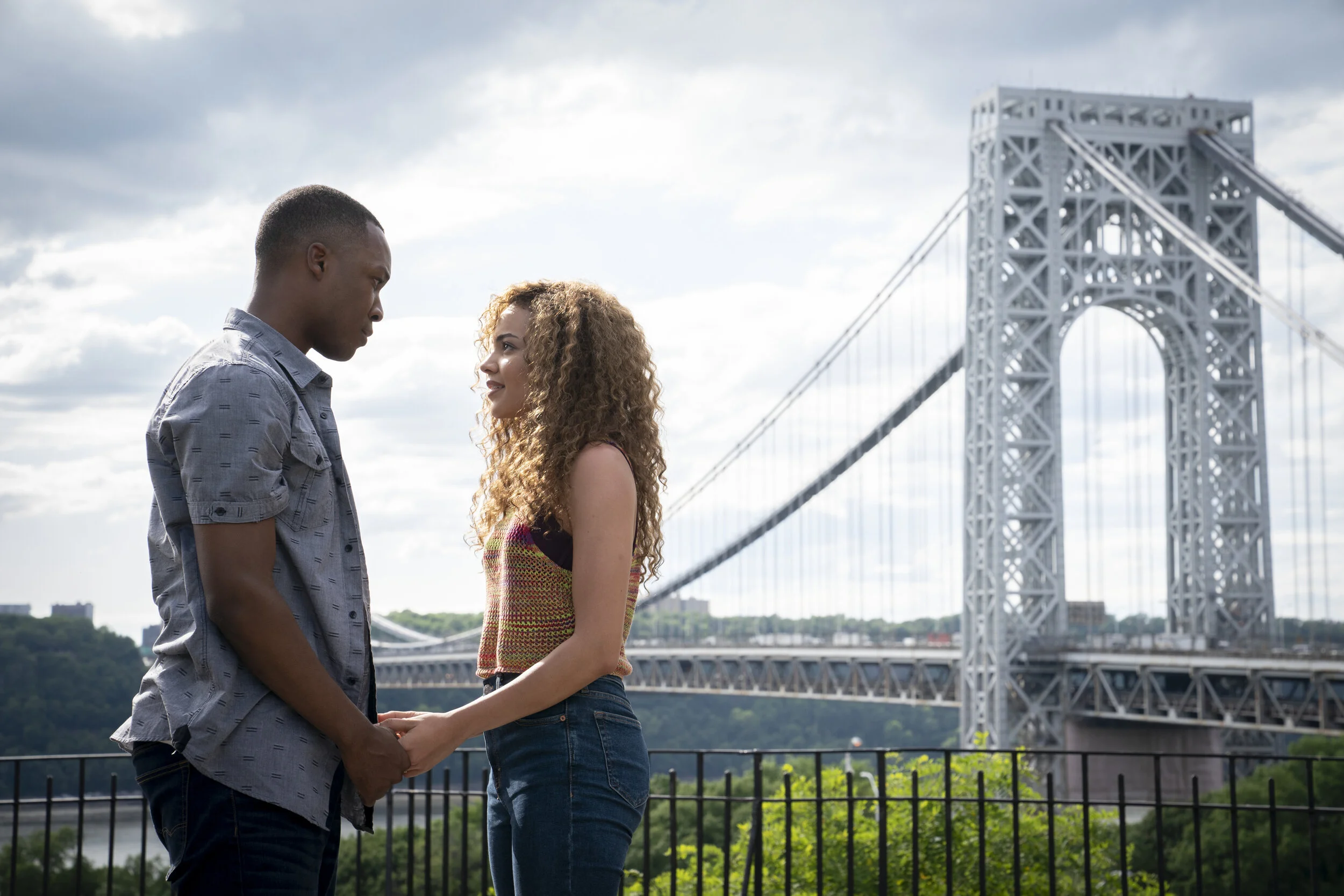 In The Heights COREY HAWKINS as Benny and LESLIE GRACE as Nina.jpeg