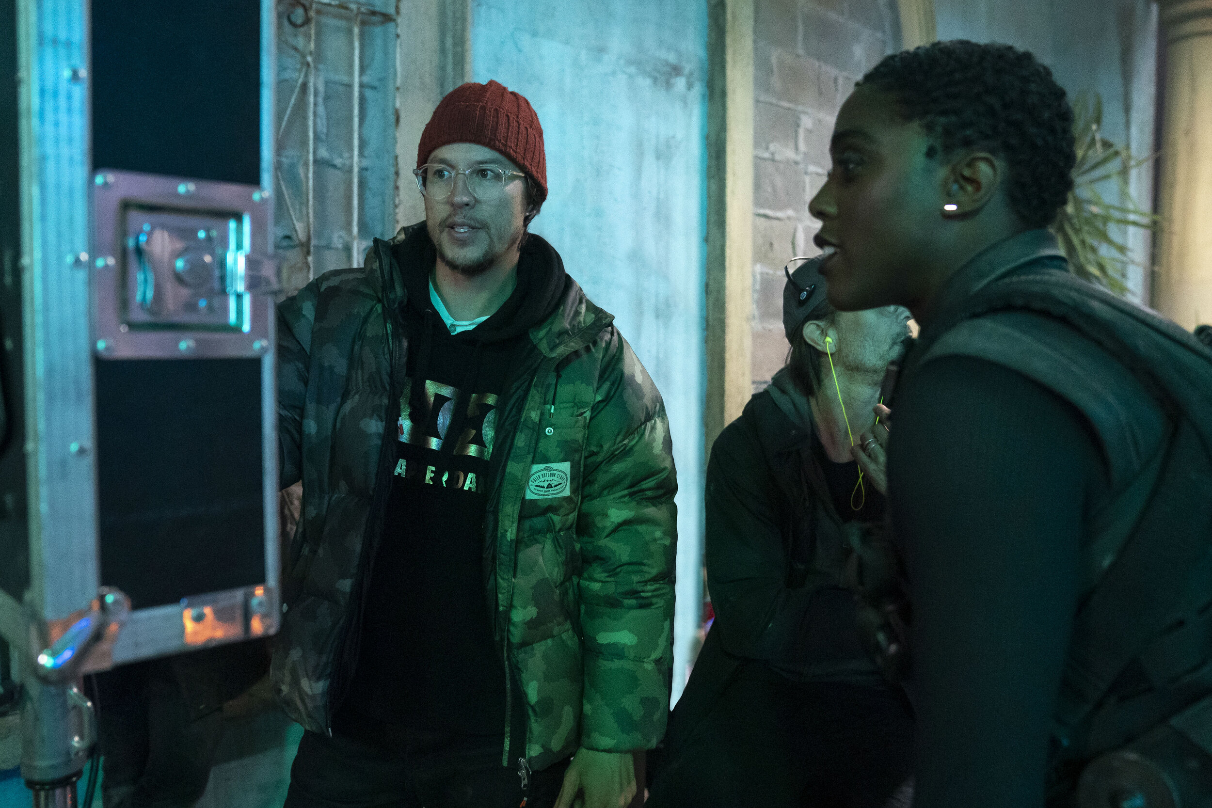 BOND 25 SET VISIT Cary Joji Fukunaga and Lashana Lynch.jpg