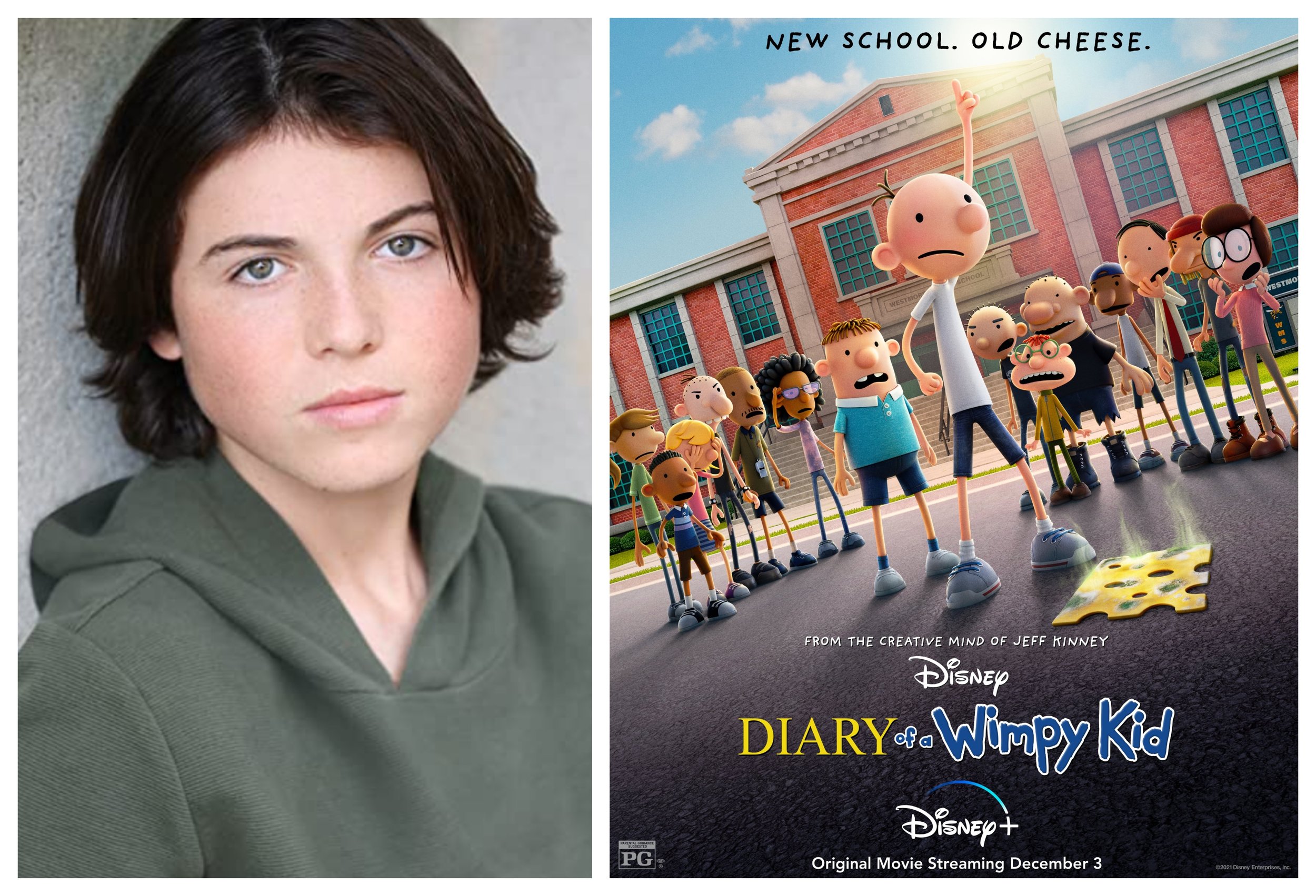 Exclusive: Brady Noon talks voicing Greg Heffley in Disney+ film Diary of a  Wimpy Kid —