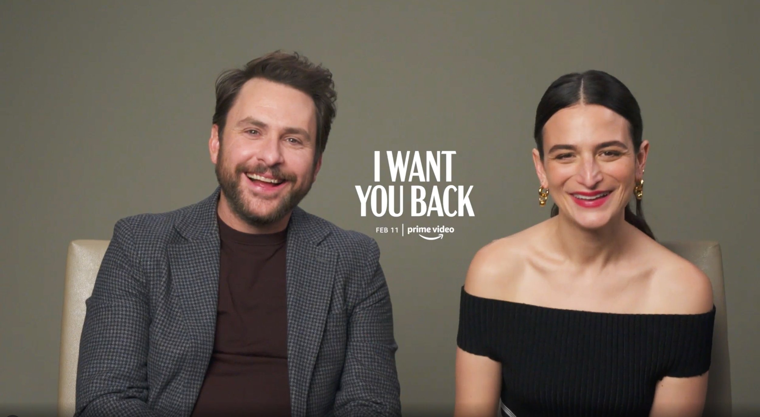 Charlie Day and Jenny Slate talk  Prime's Romantic Comedy 'I Want You  Back' —