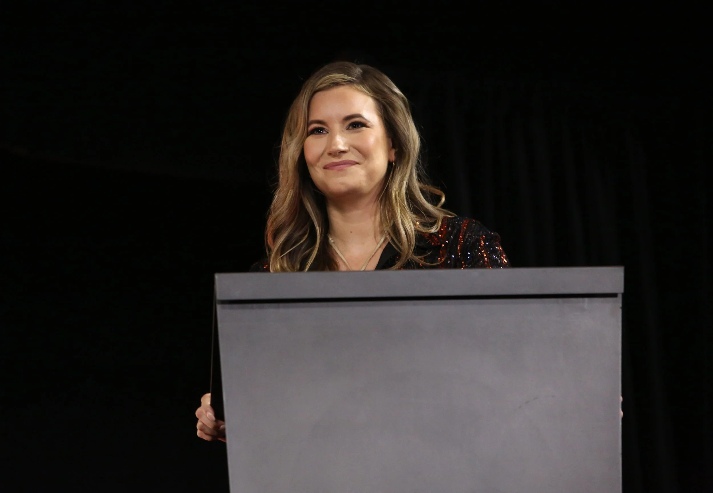 Star Wars Celebration 2022 MANDO+ Panel - Moderator ASh Crossan.JPG