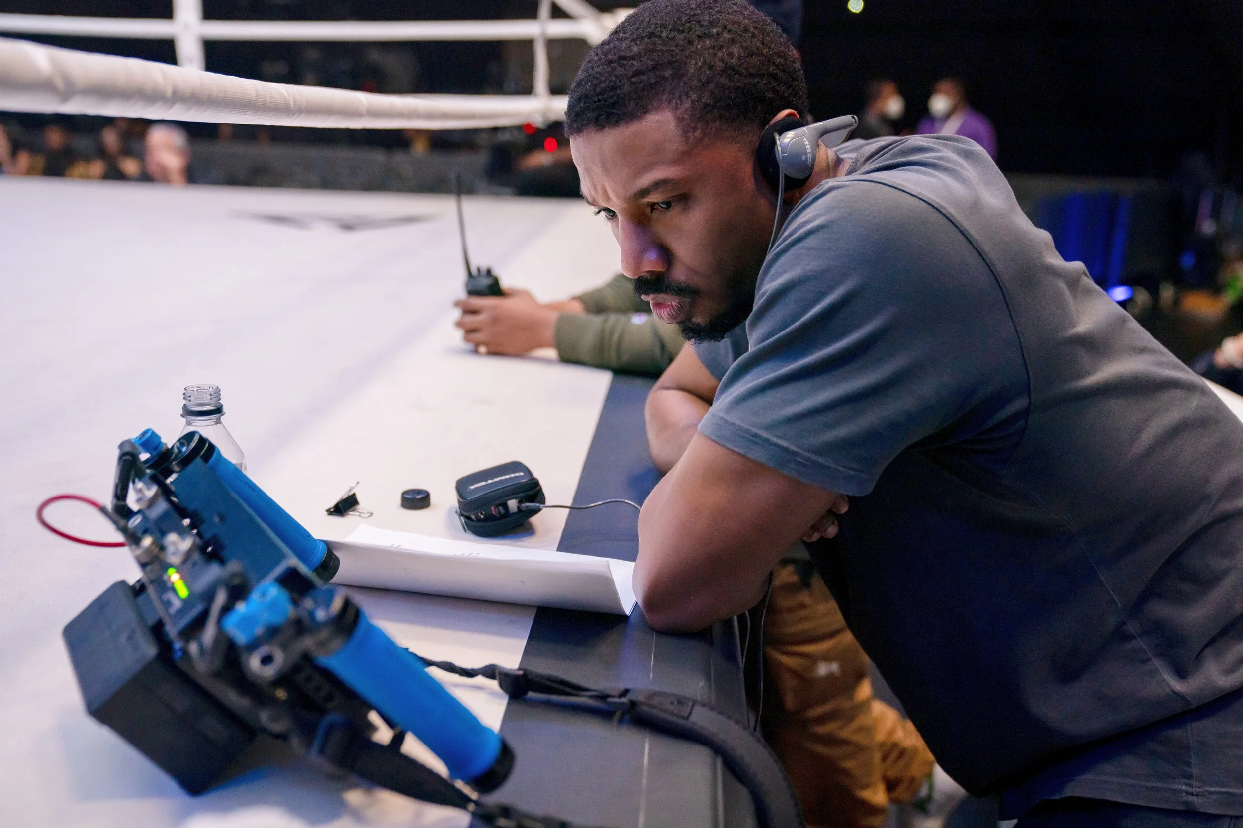 Director Michael B. Jordan on the set of his film Creed III.jpg