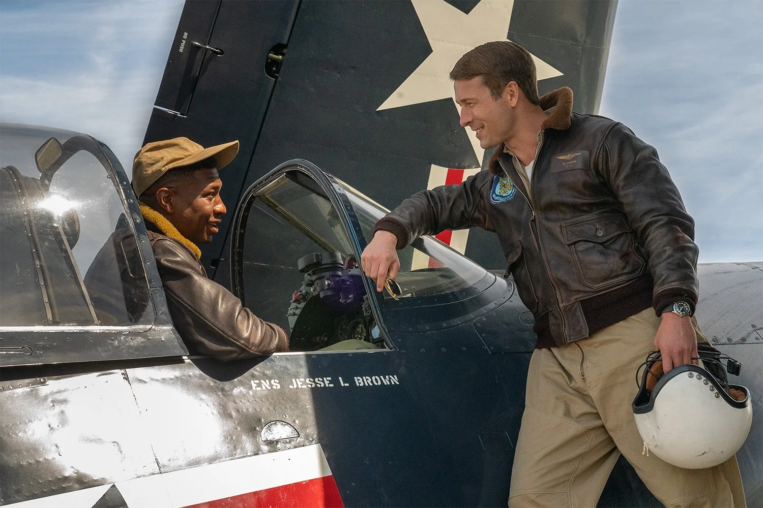 Jonathan Majors and Glen Powell in Devotion.jpeg
