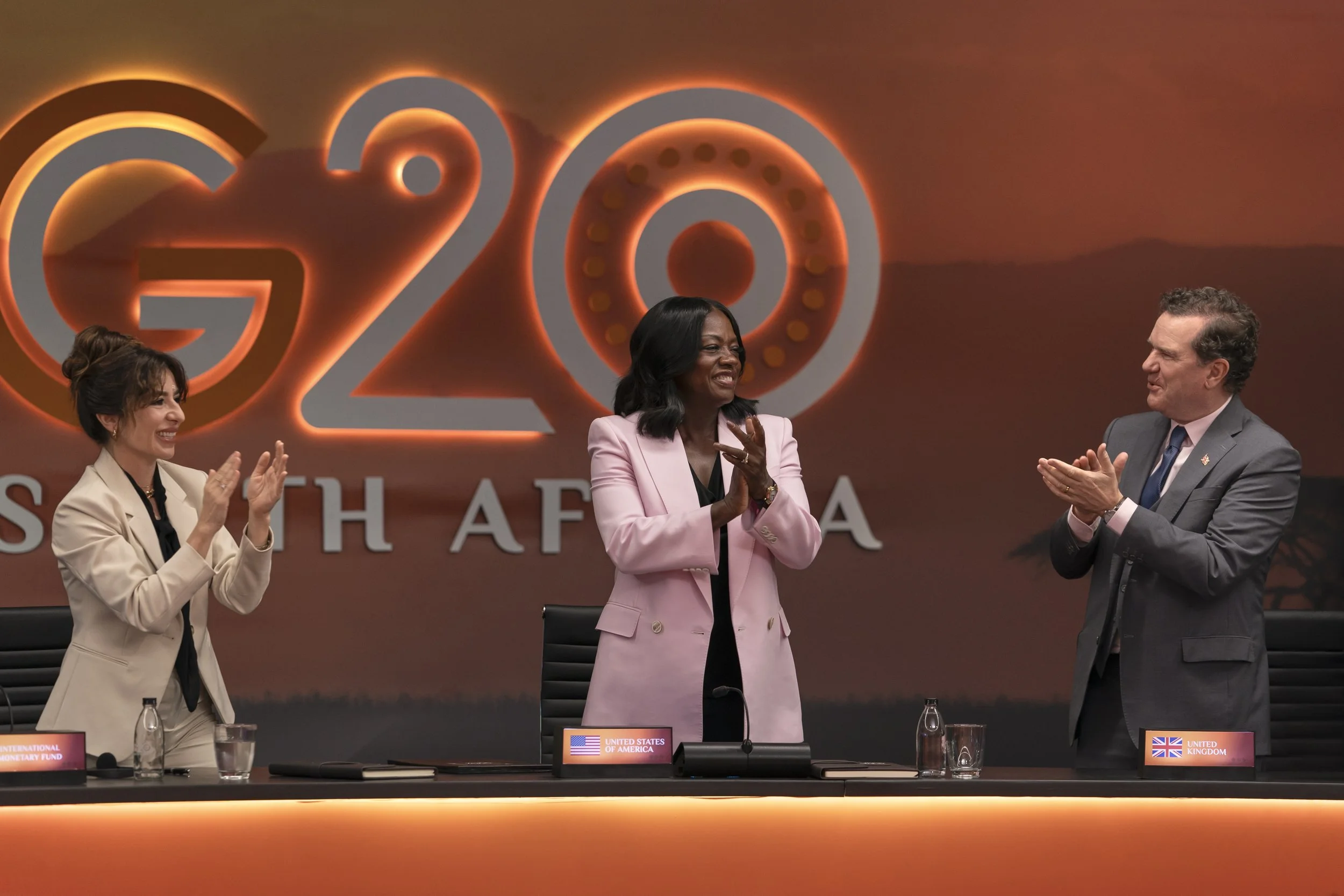 Sabrina Impacciatore, Viola Davis and Douglas Hodge in G20. Photo Credit Ilze Kitshoff_Prime Video _Amazon Content Services LLC.jpg