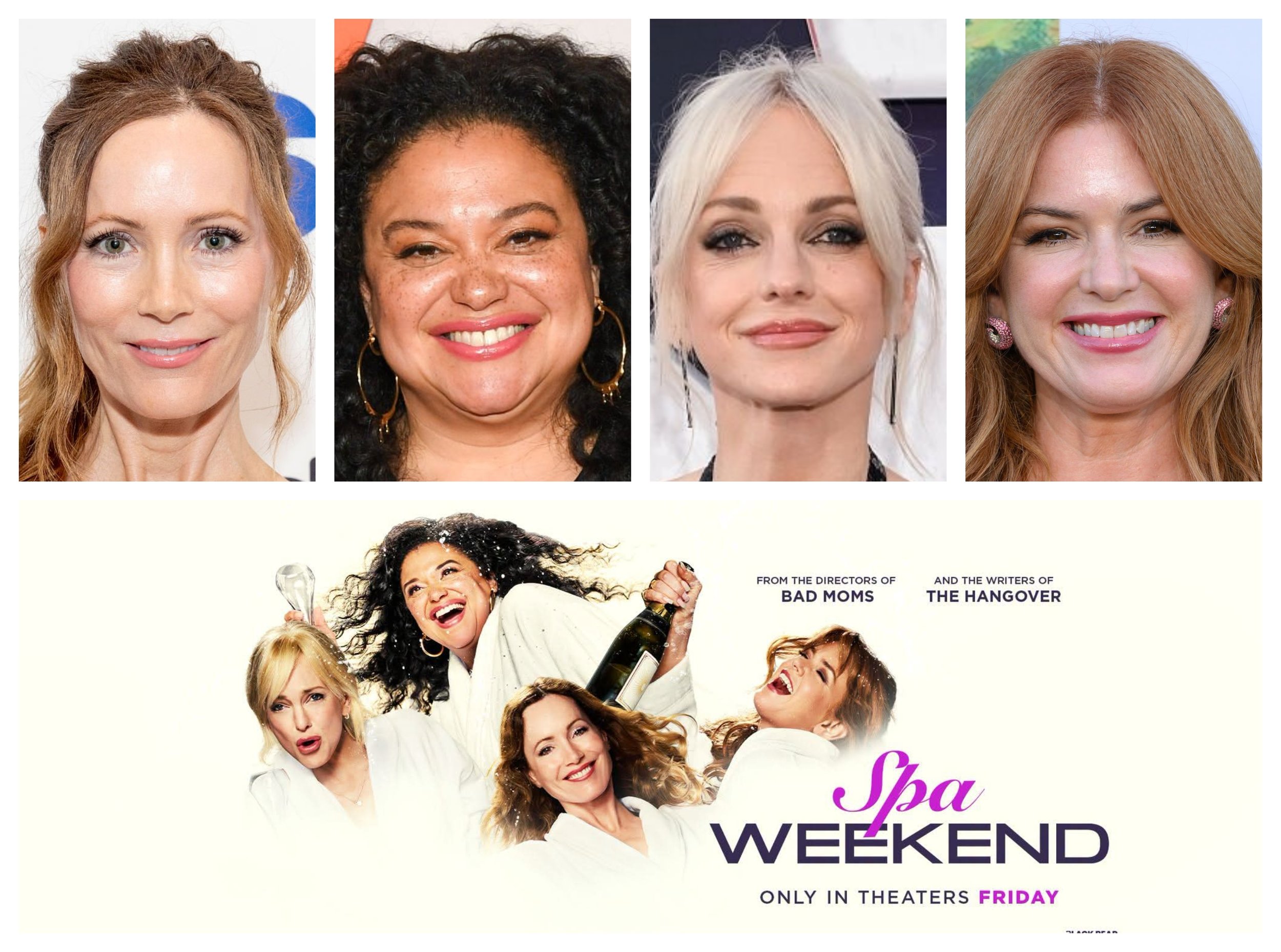 Exclusive: Spa Weekend cast interviews with Leslie Mann, Michelle Buteau, &amp; Anna Faris, and Isla Fisher