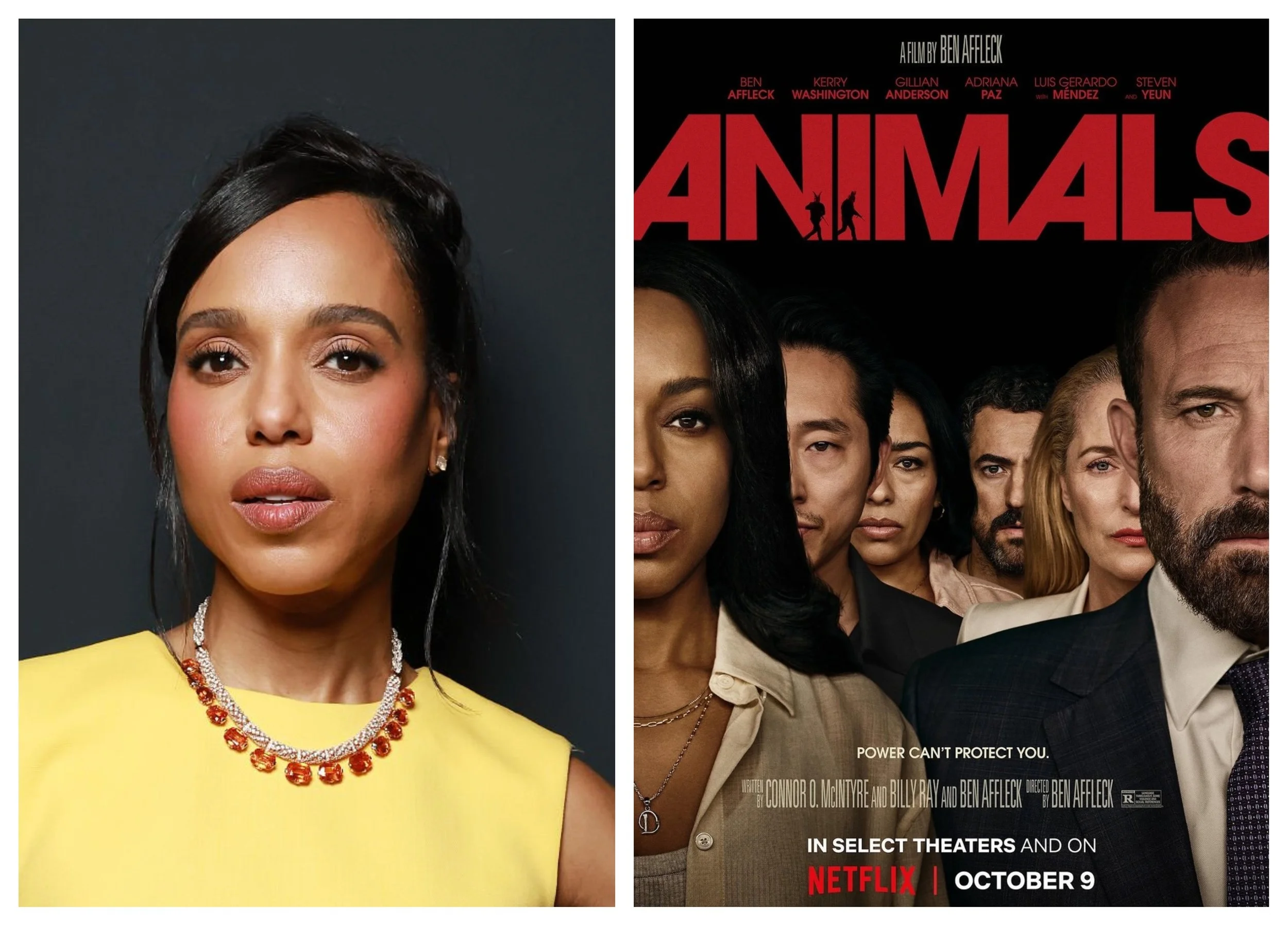 Exclusive: Kerry Washington on working with Ben Affleck on Animals 