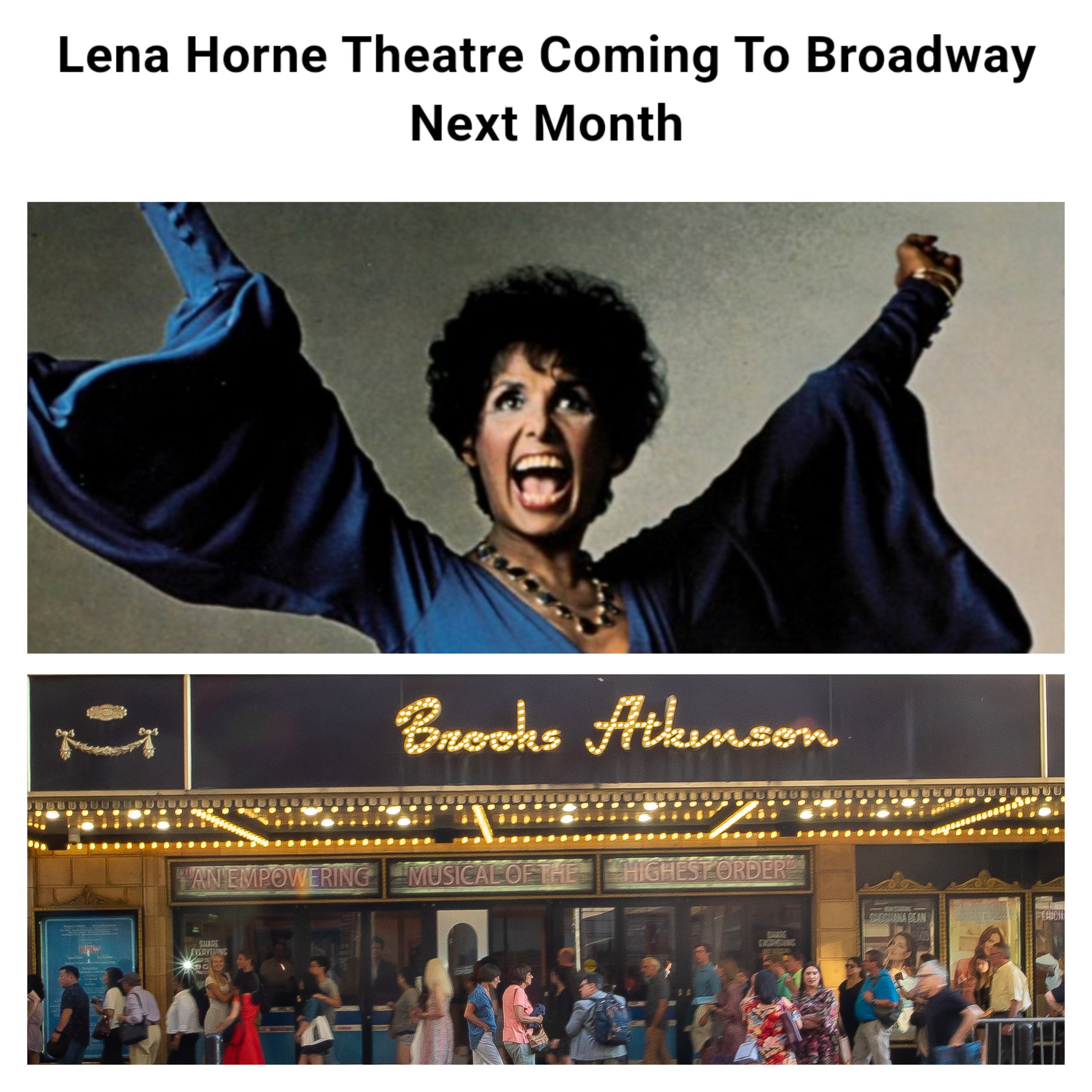 Brooks Atkinson Theatre to be renamed Lena Horne Theatre
