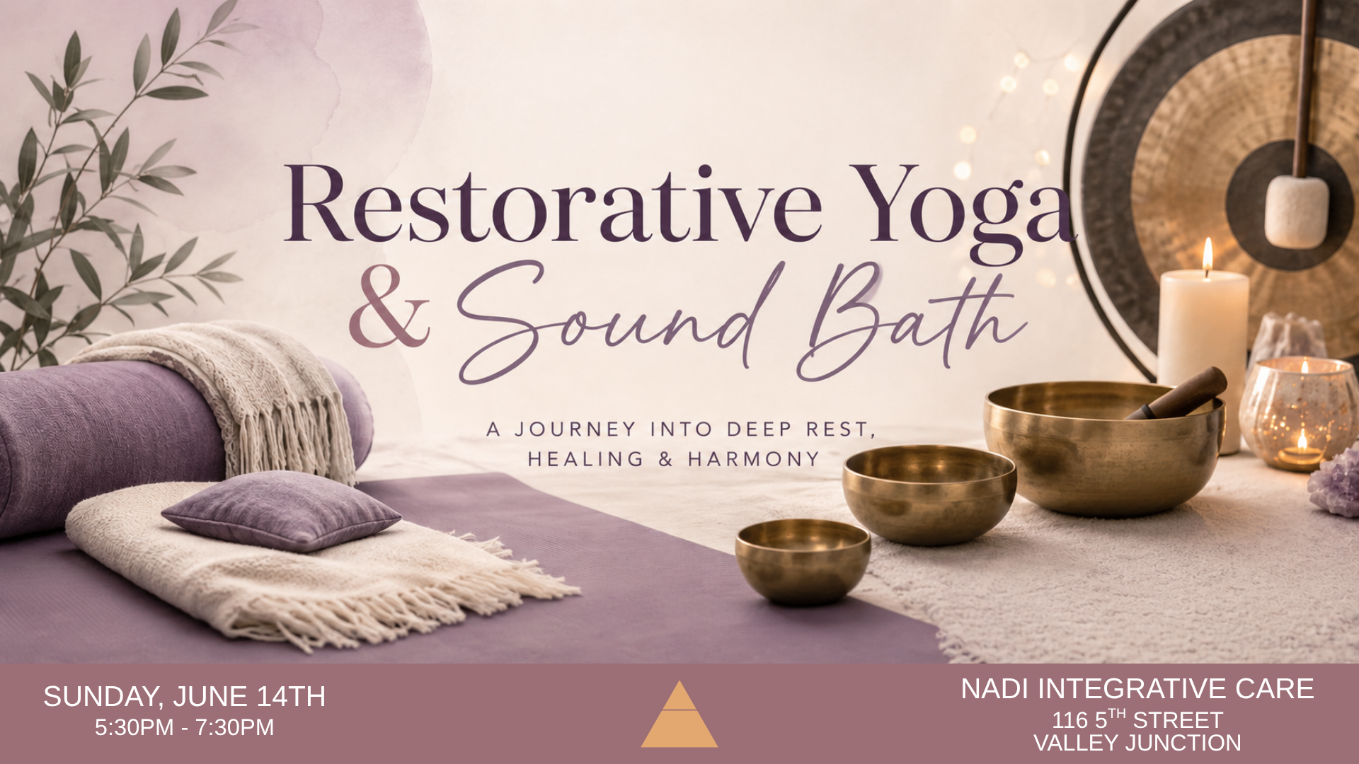 Restorative Yoga + Sound Bath Blended Journey