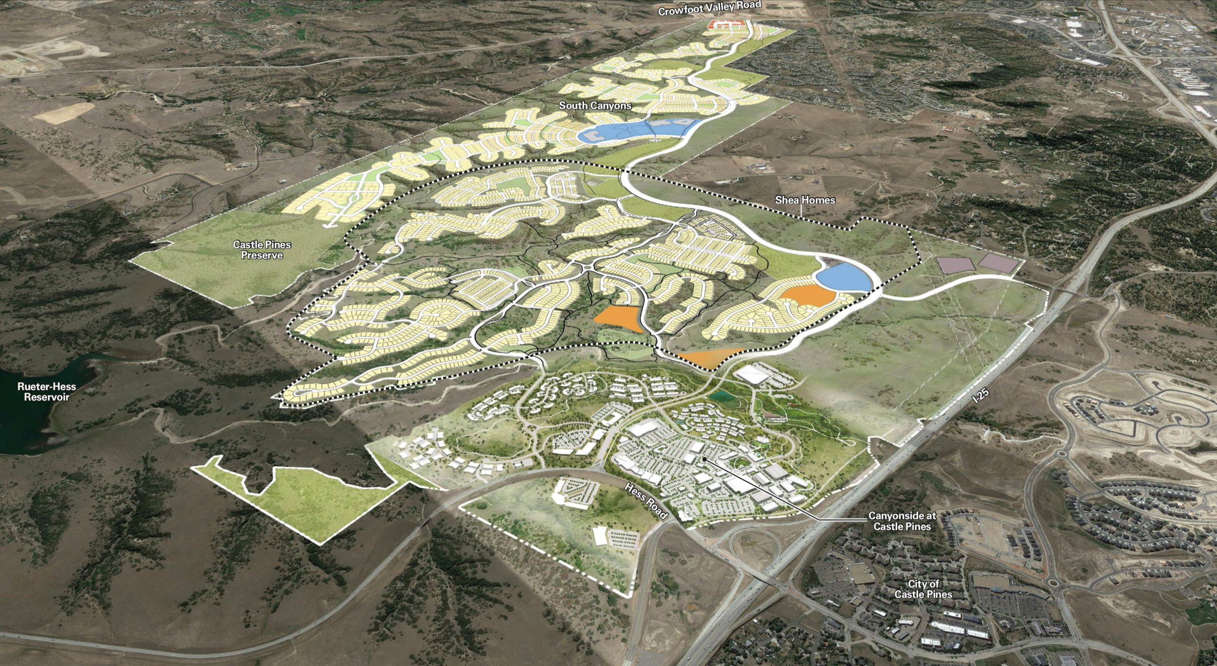 Canyonside siteplan with overall Canyons plan. Facing Southeast. 