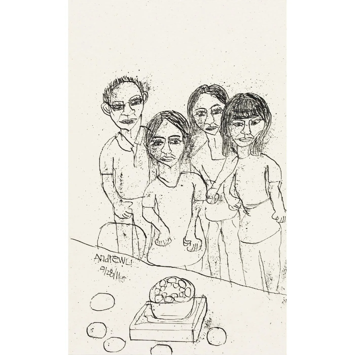 Untitled (Family) by Andrew Li (Framed)