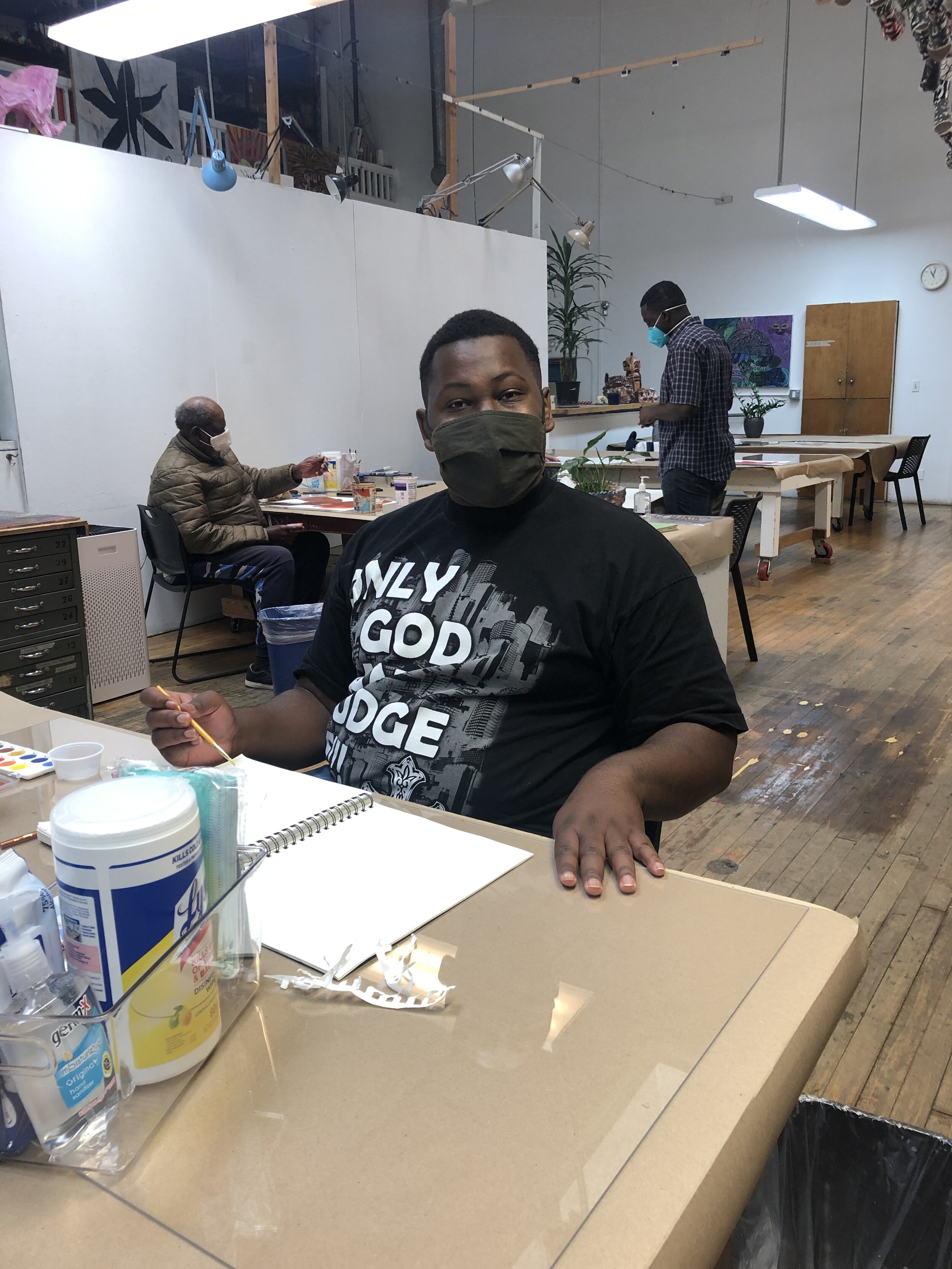 Ade Lewis at the CE studio.