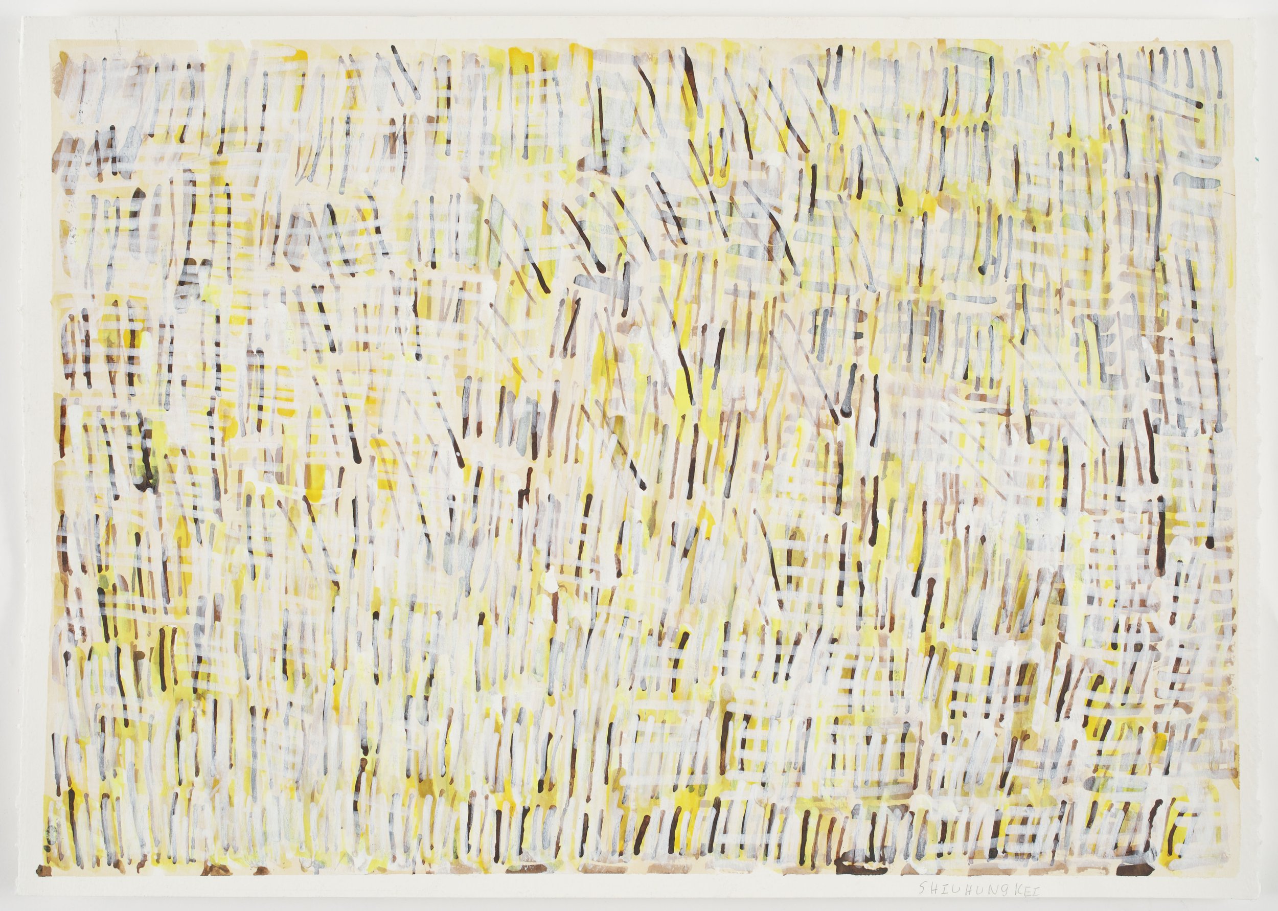   Hung Kei Shiu,   Untitled , ca. 2022, ink and acrylic on paper, 17 x 22.75 inches. 