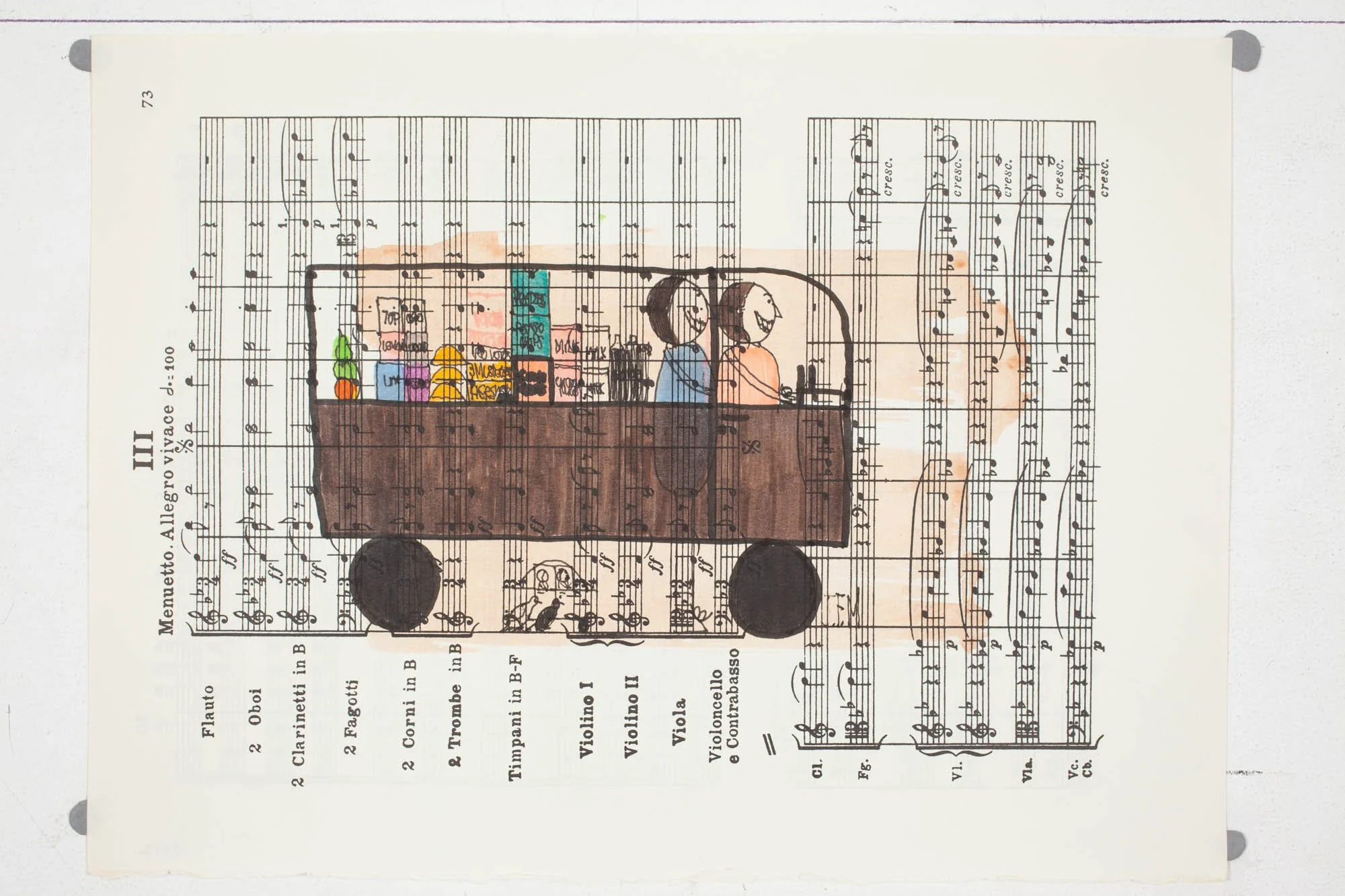   James Miles ,  Untitled,  2012, marker on paper.  