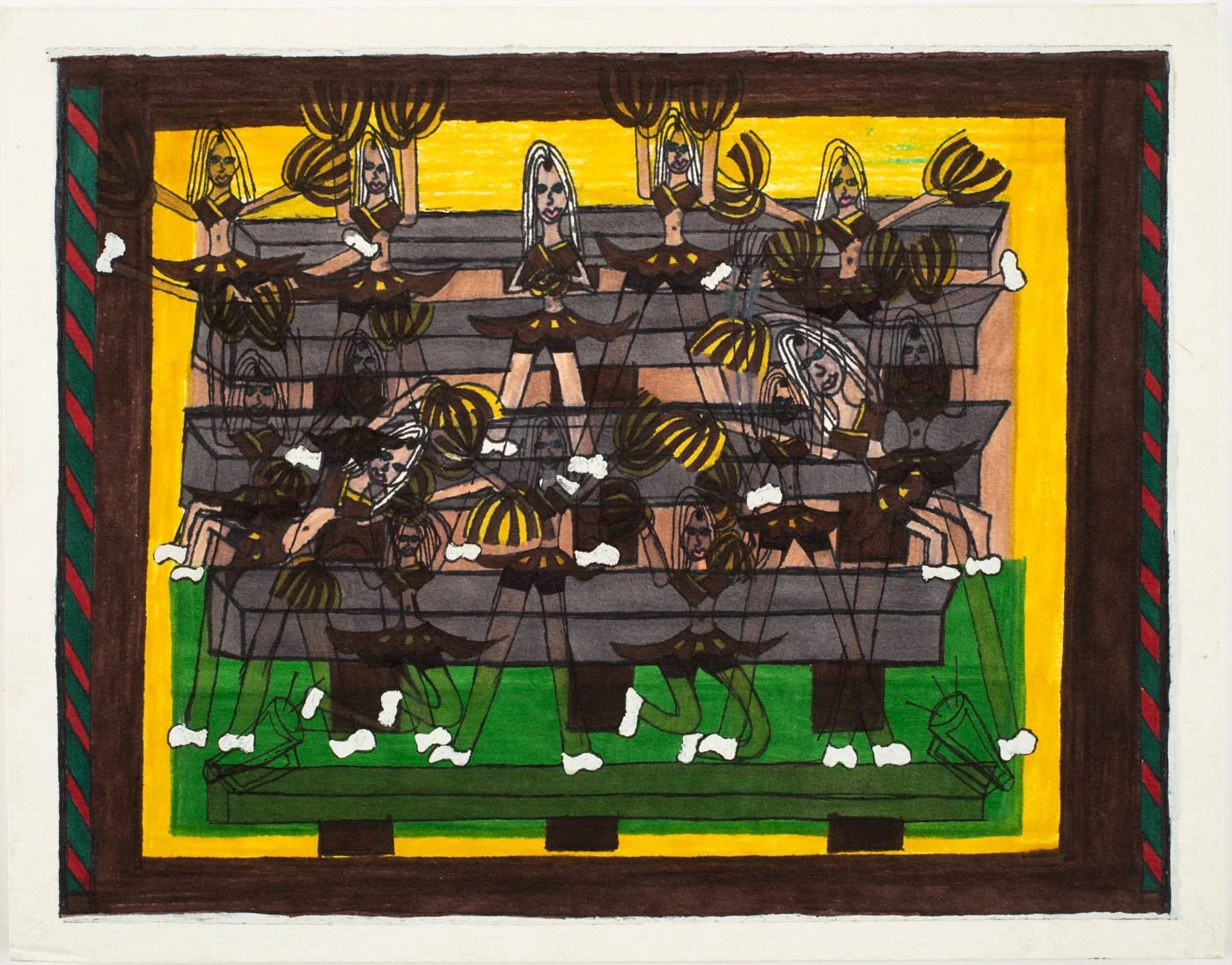   Nina Krietzman , Untitled, Ca. 2025, marker on paper, 11 x 14 inches. 