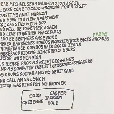 Untitled (Dear Michael...) by Michael Washington