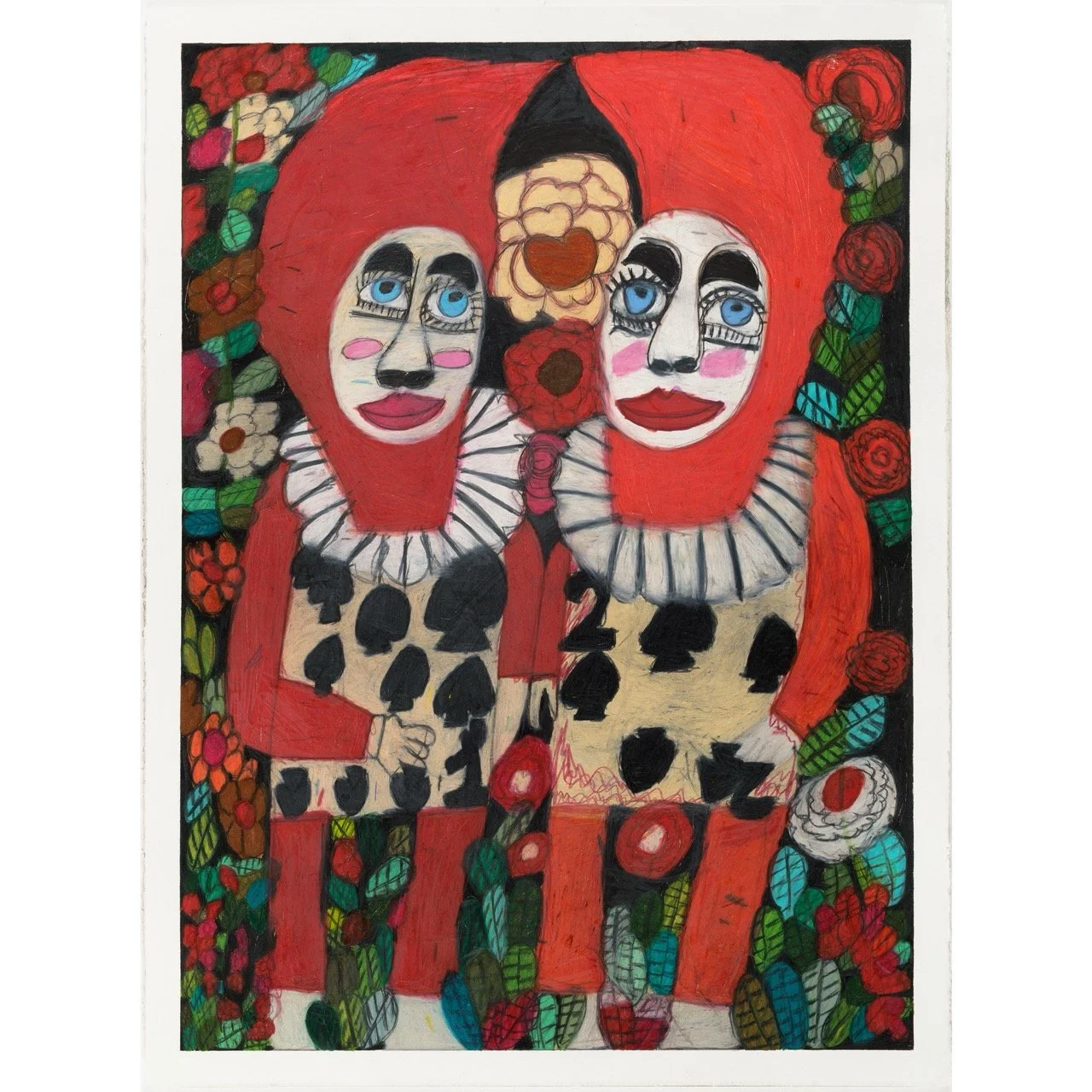 Two in a Rose Garden by Irene Rivas