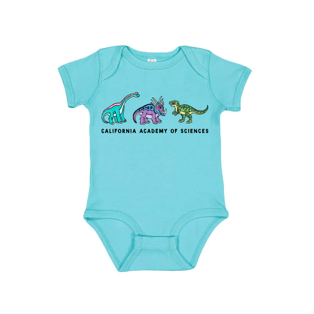 California Academy of Sciences Yukari Sakura Dinosaur Infant Onesie