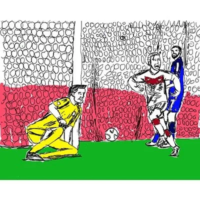 World Cup Final - Germany vs Argentina by Ming Choi - Print