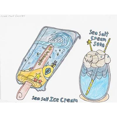 Untitled (Sea Salt Ice Cream, Sea Salt Cream Soda) by Michele Gonzales