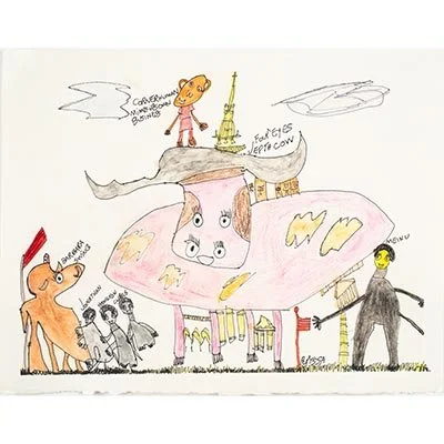 Untitled (Corner Human Minds His Own Business) by Valerie Jenkins