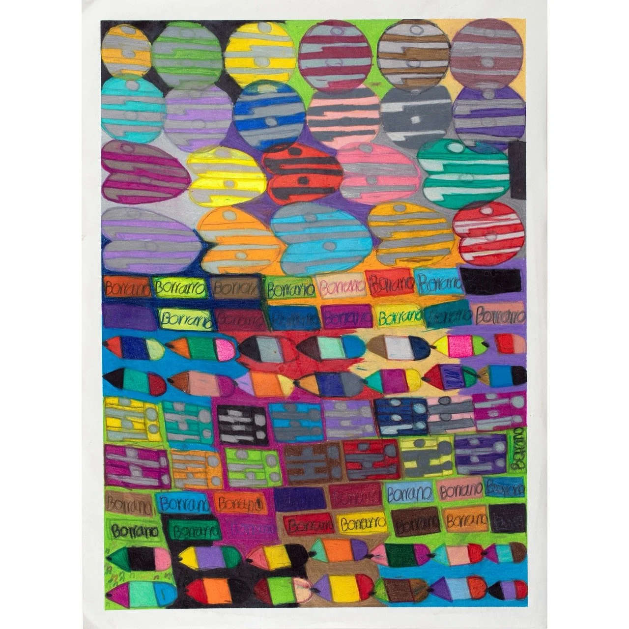 Colored Pencils and Sharpeners by Irene Rivas