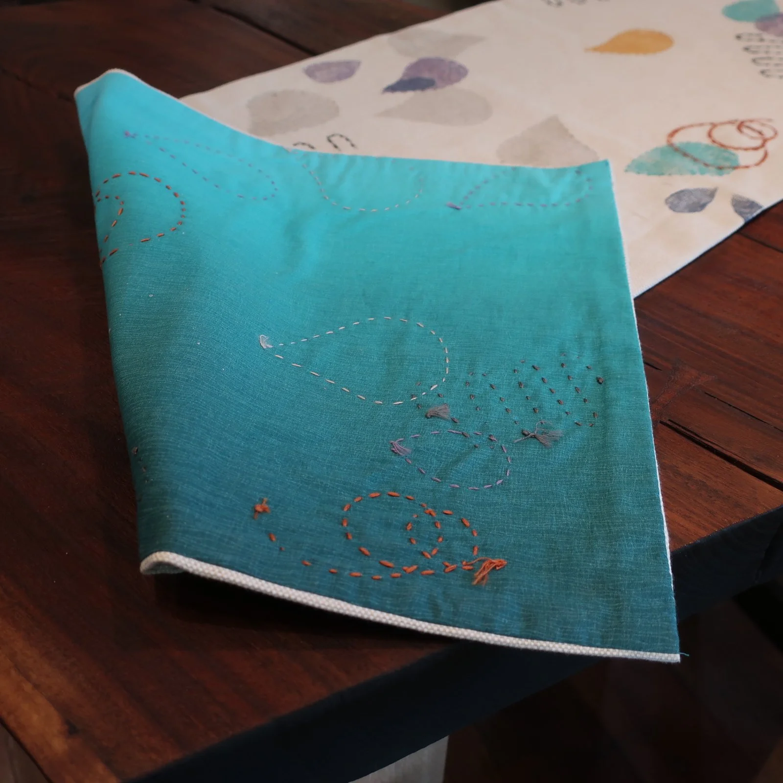 Embroidered Fox Pillow — The Copper Fox Gallery