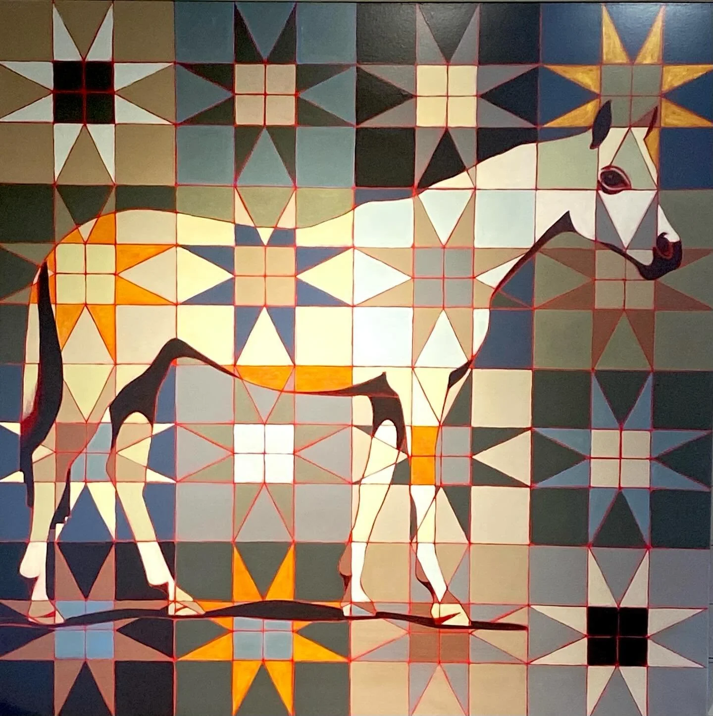 Happy belated Year of the Horse! Many of our artists have an affinity for these incredible animals, here are a few: Brian Hibbard&rsquo;s &ldquo;Horse 625&rdquo; acrylic on wood, Valerie Edwards&rsquo;s &ldquo;Gentle Giant&rdquo; mixed media paper an