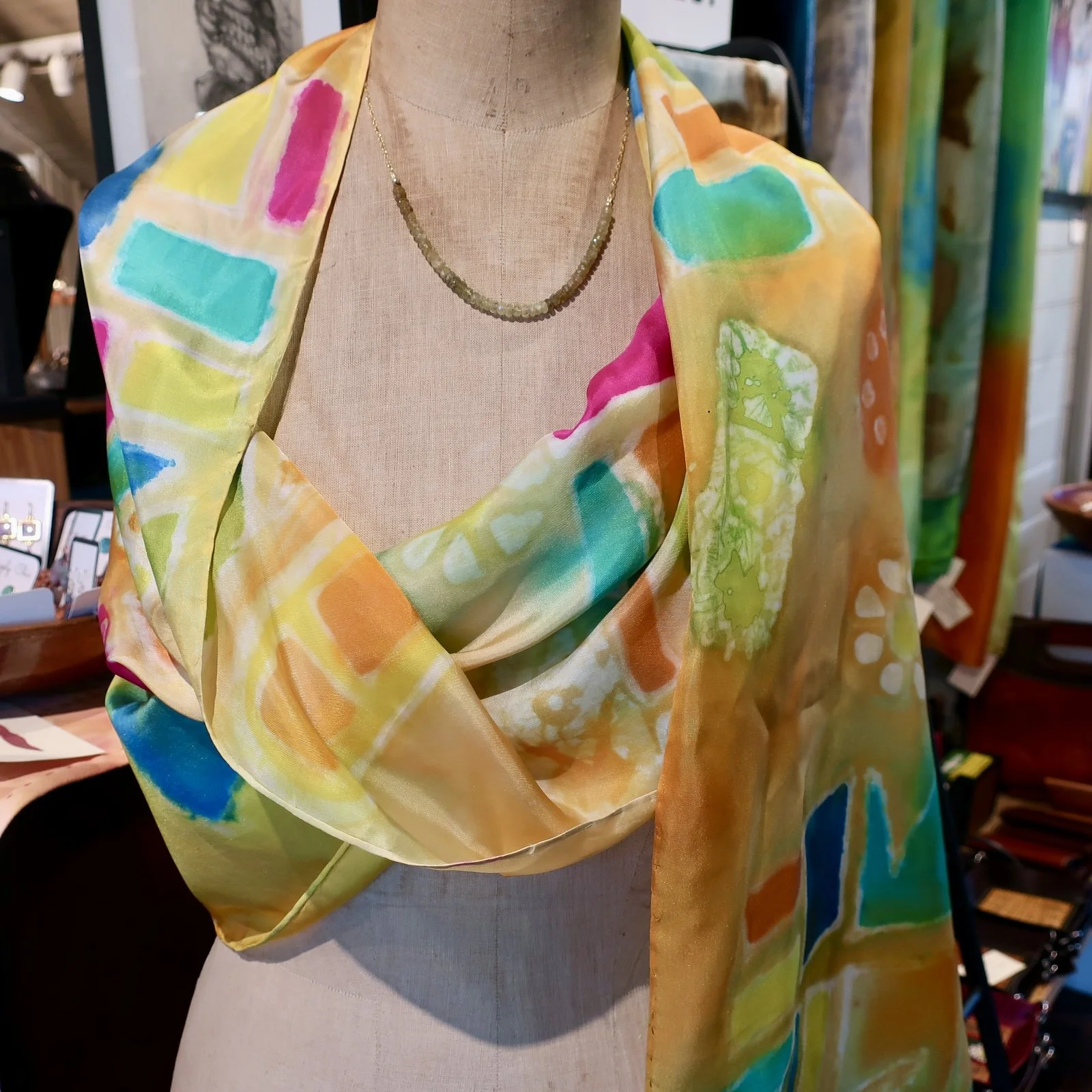 A241 Modern Brights Scarf by Ann Hurley