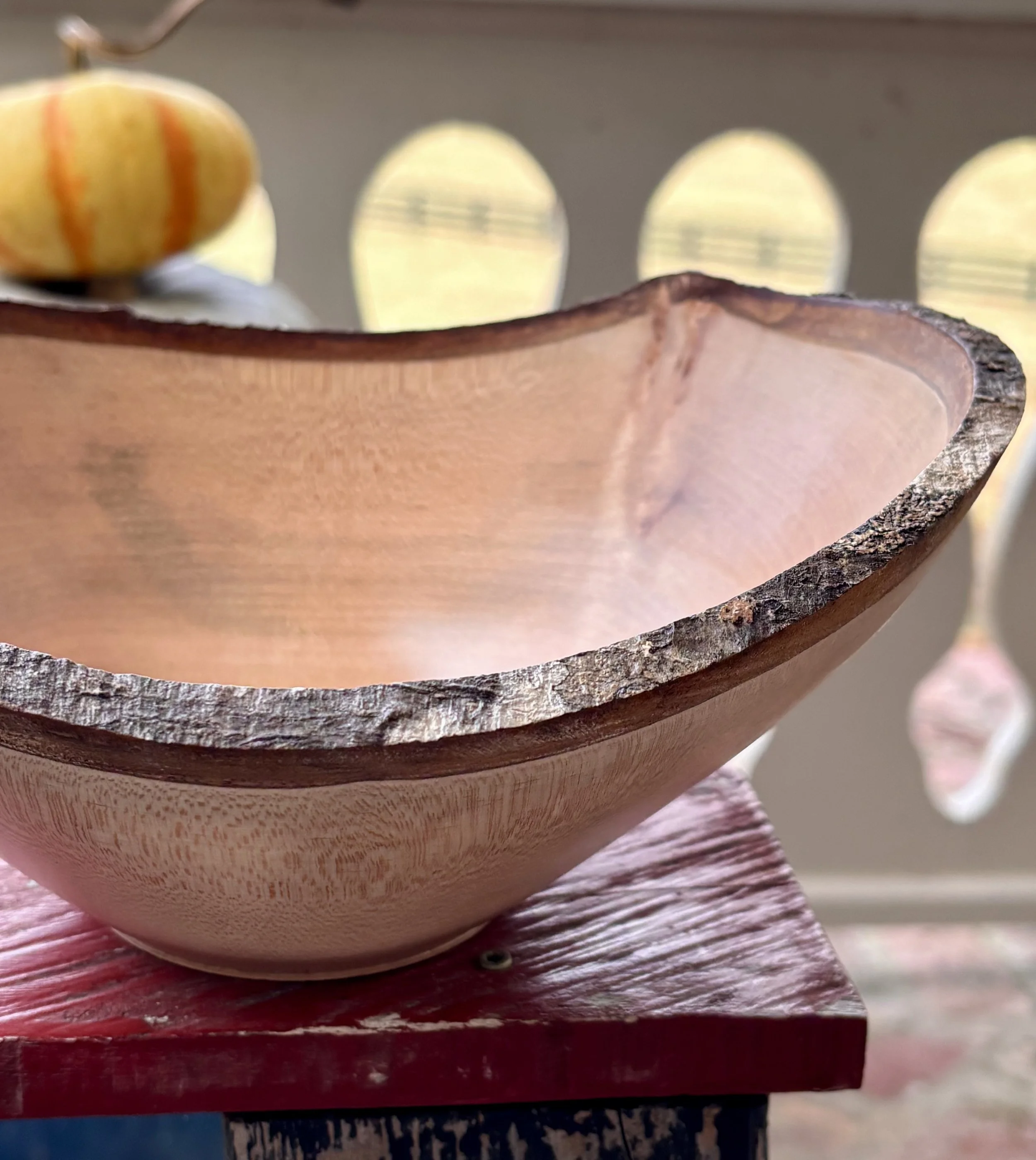 #1175 Maple Live Edge Bowl by Mike McKinney
