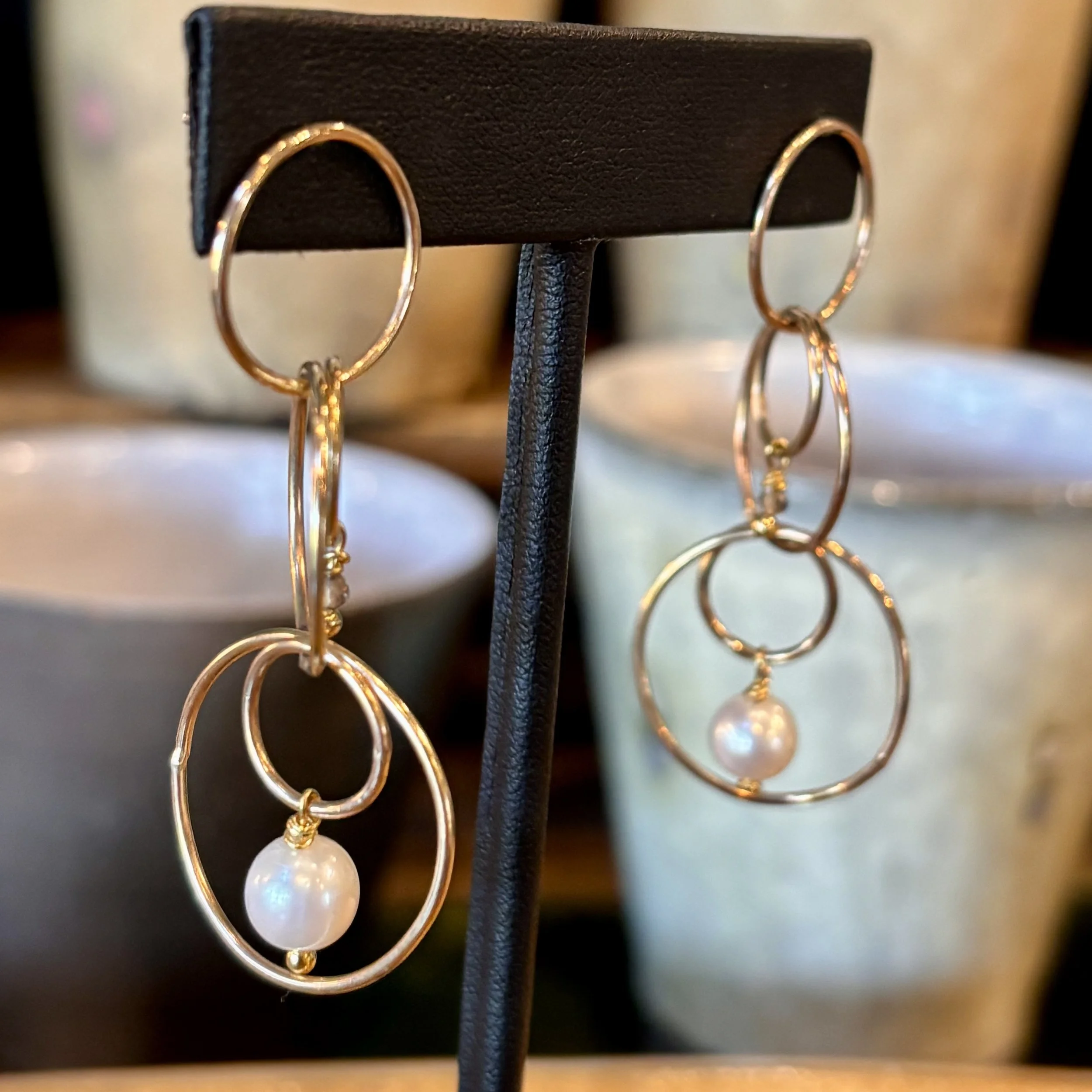 Triple Circle Earrings by Anne Taylor Duease