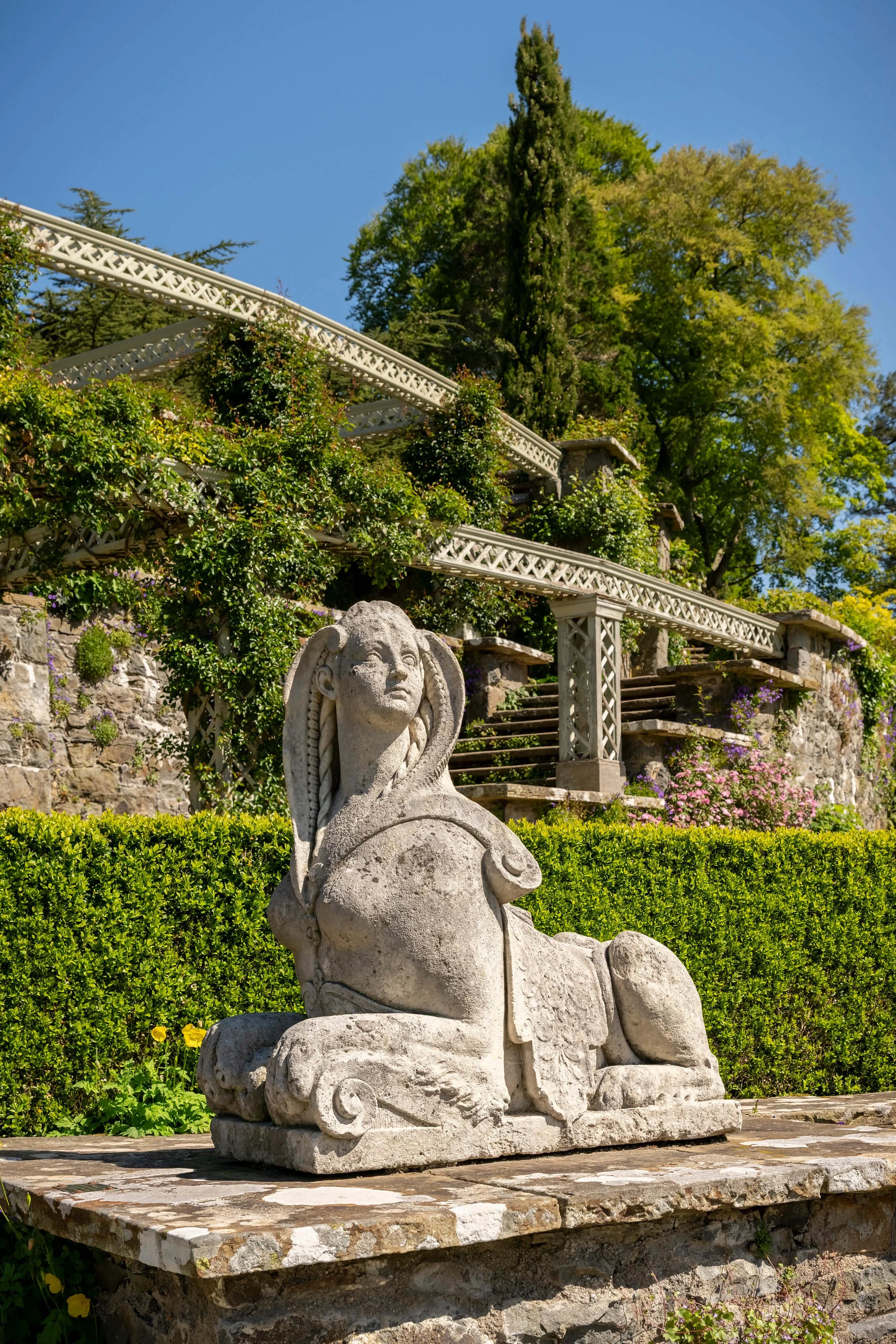 Bodnant Gardens statue, North Wales