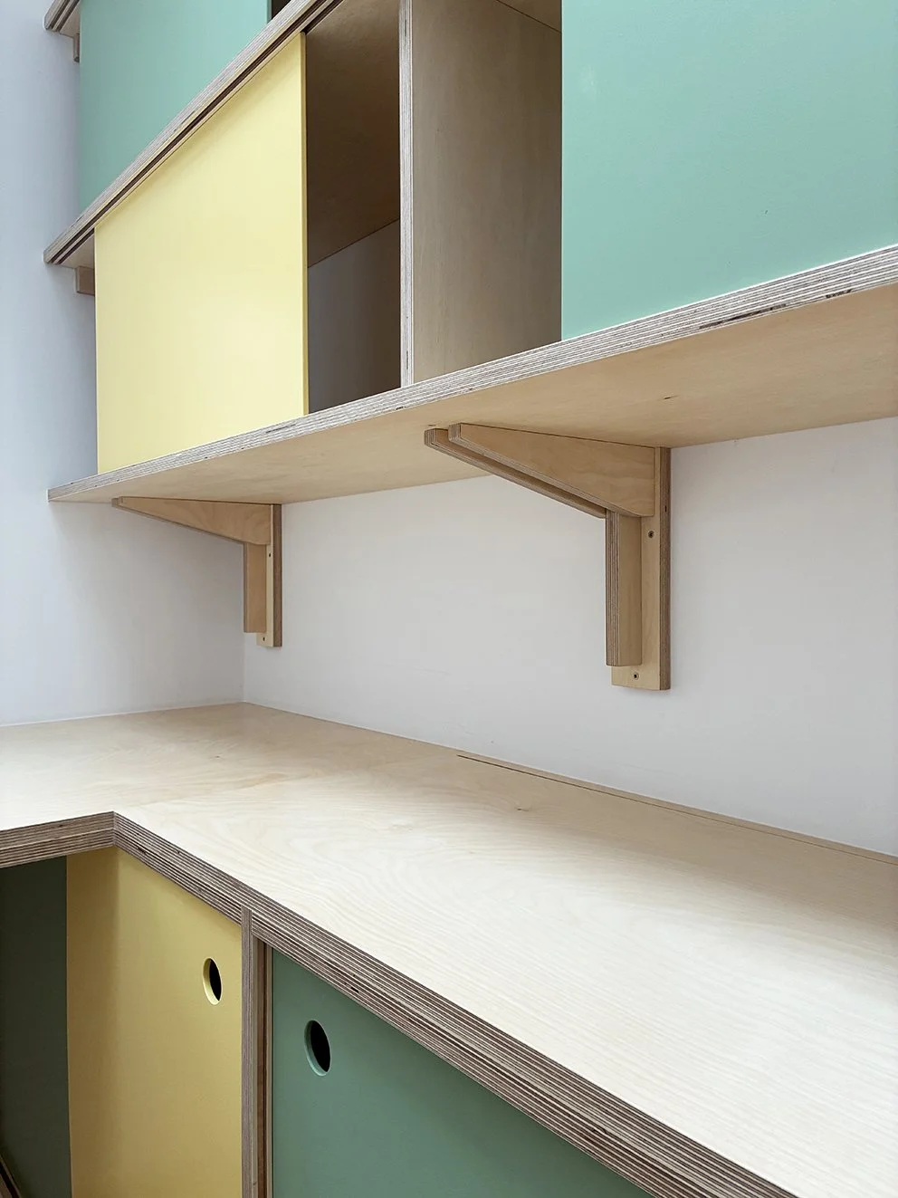 We have transformed this tiny box room into a light, airy and very practical WFH office