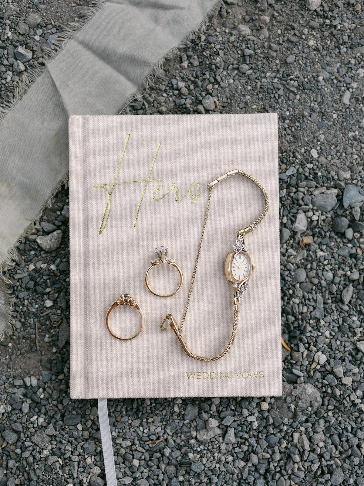 Flat Lay Wedding Detail Photos