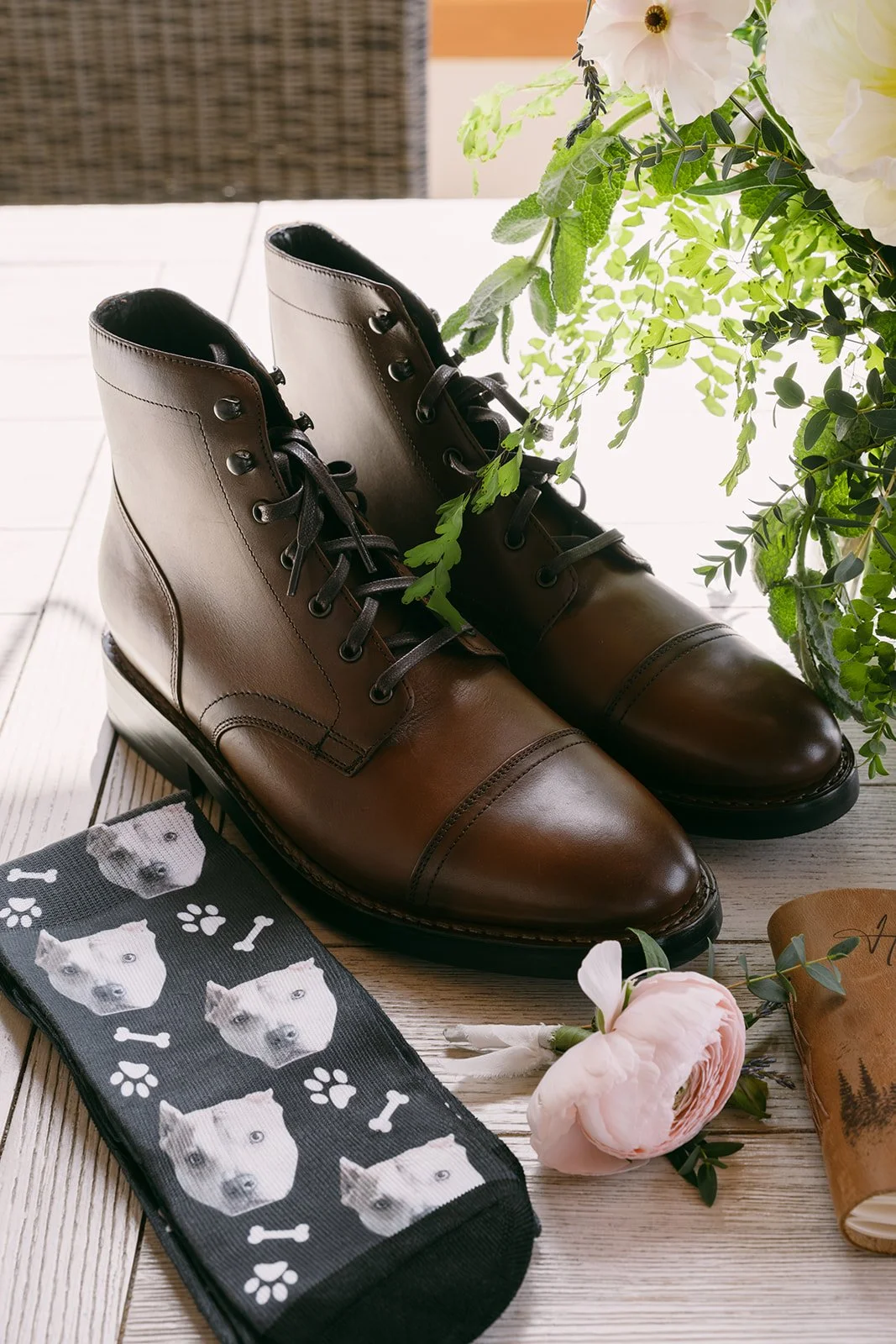 Flat Lay Wedding Detail Photos