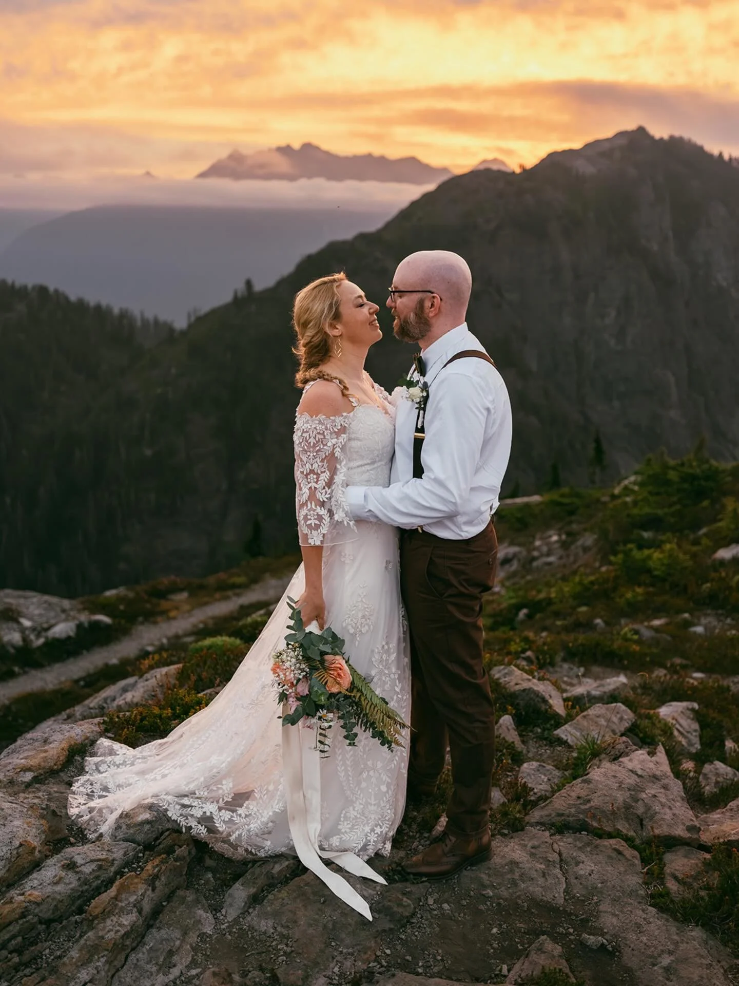 Reason No. 804 why getting up at 3 AM is worth it to catch a summer sunrise in the mountains&hellip;

This elopement was a unique one. M &amp; C opted for a 100% private ceremony the day before. So when we met up the next day to catch what would beco