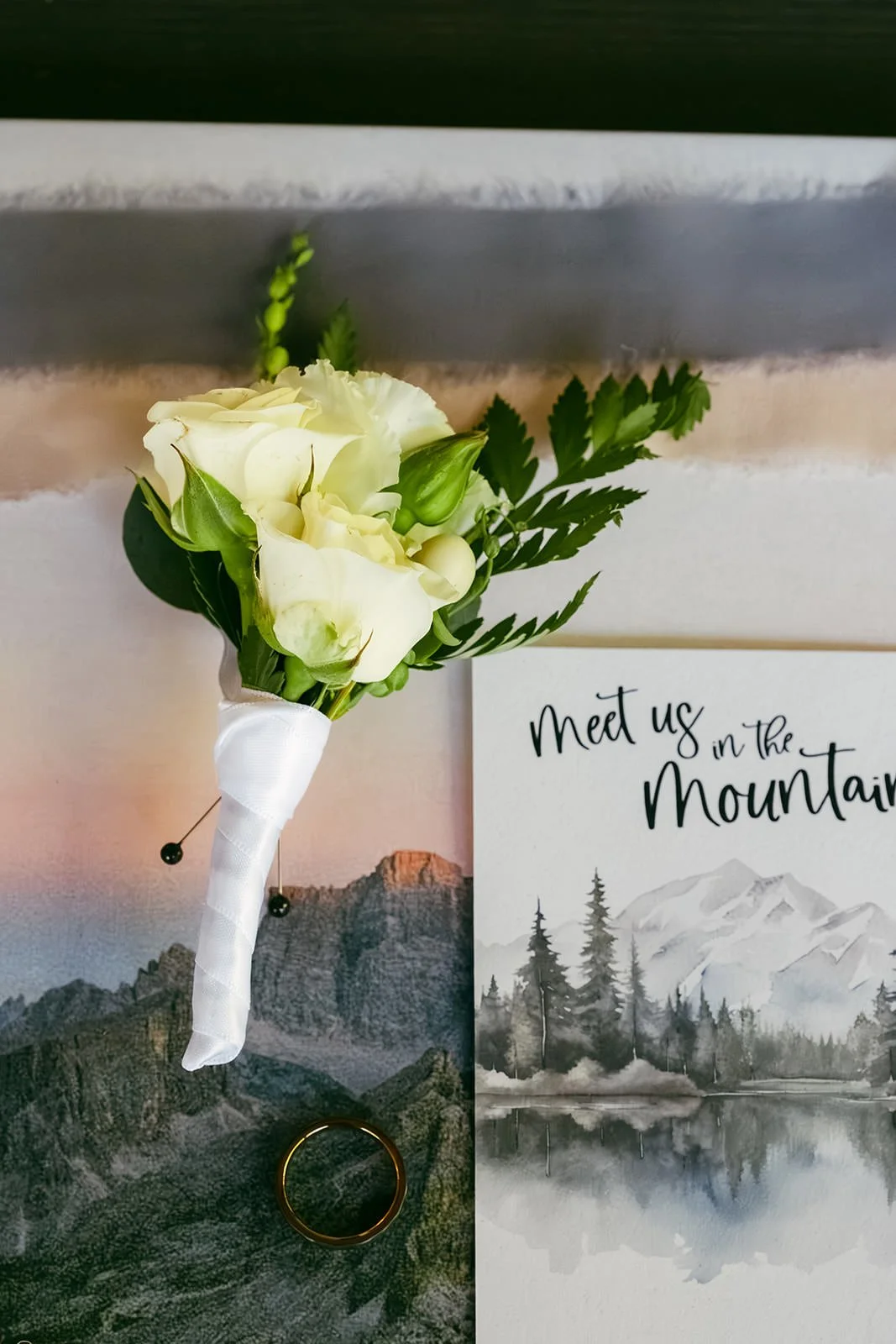 Flat Lay Wedding Detail Photos
