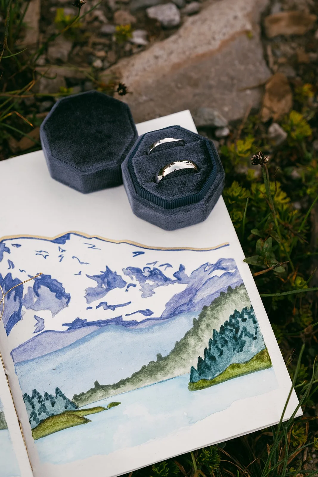 Flat Lay Wedding Detail Photos