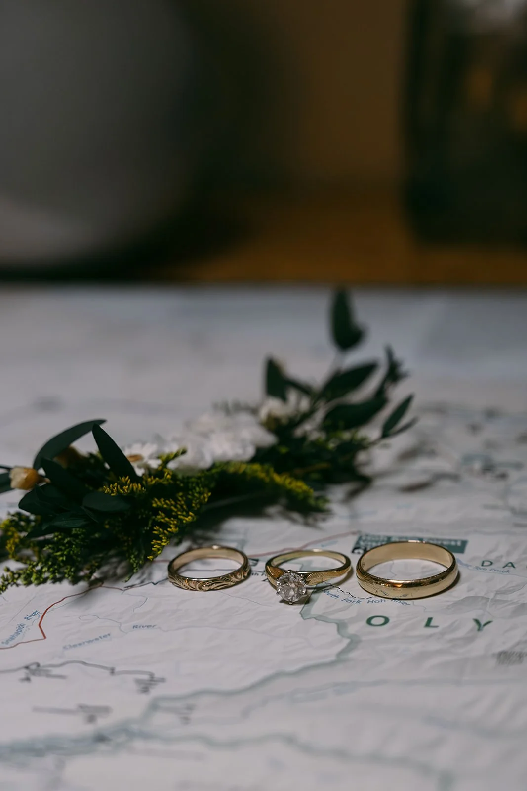 Flat Lay Wedding Detail Photos