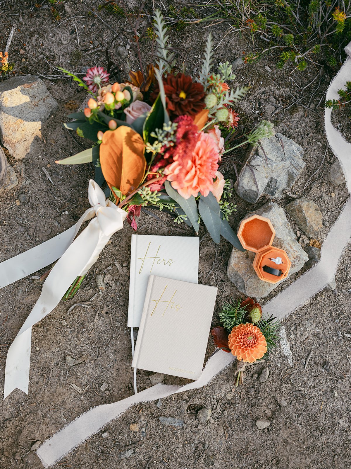 Flat Lay Wedding Detail Photos
