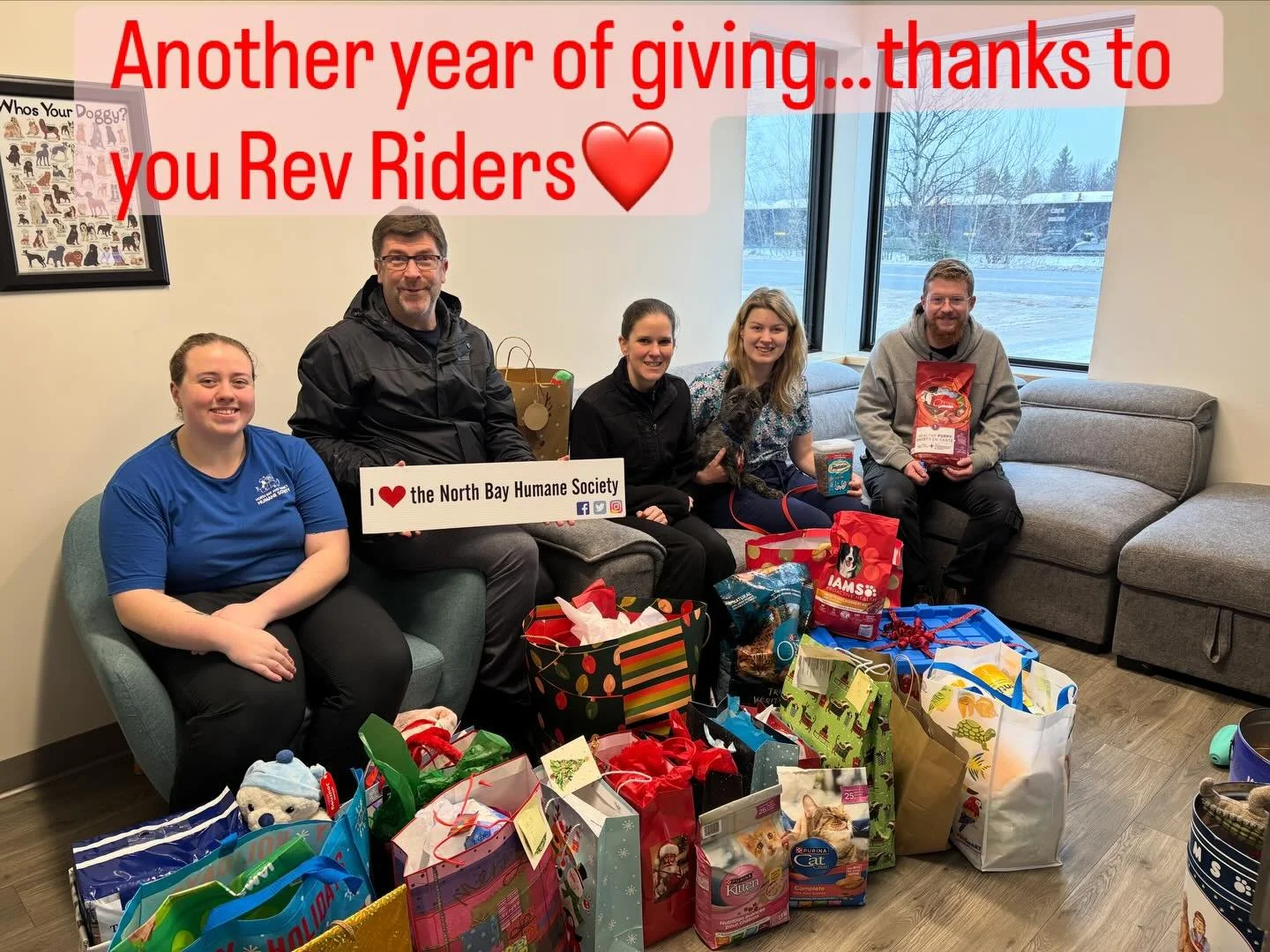 Thank you to everyone who once again, year after year, stepped up to help support @nbhumanesociety and Nipissing Manor❤️ Wishing our furry friends and those in care a very Merry Christmas and loads of love and wet noses in 2026 #adoptdontshop❤️🐾 #nu